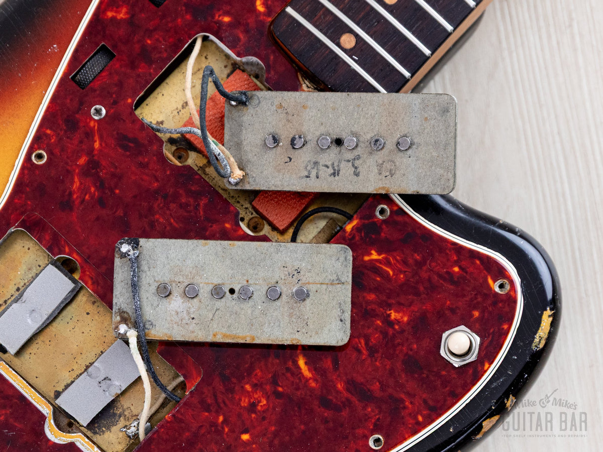 1965 Jazzmaster gray bobbin pickups with dated bobbin