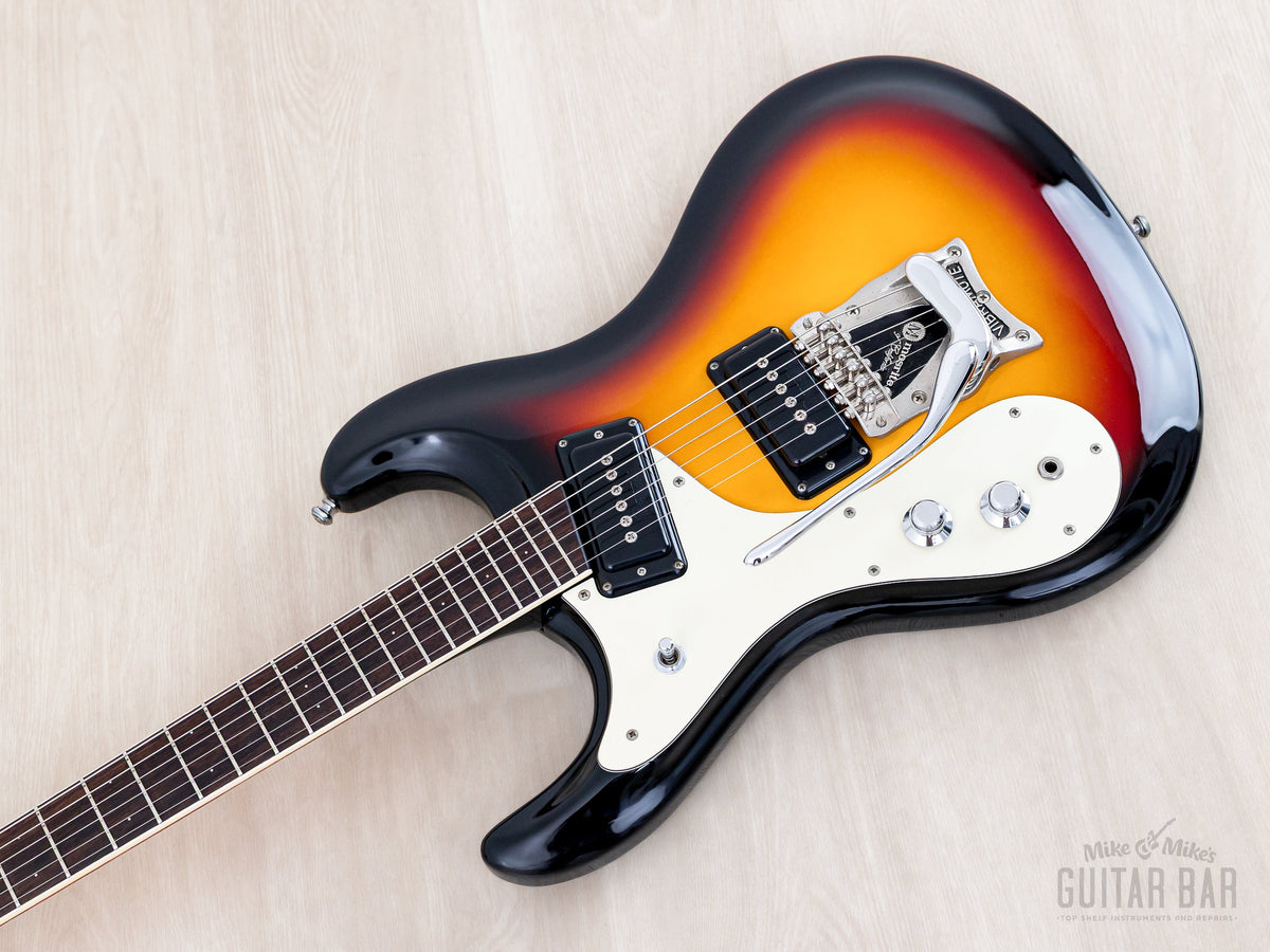 Left-handed Mosrite Super Custom '65 reverse angled body view