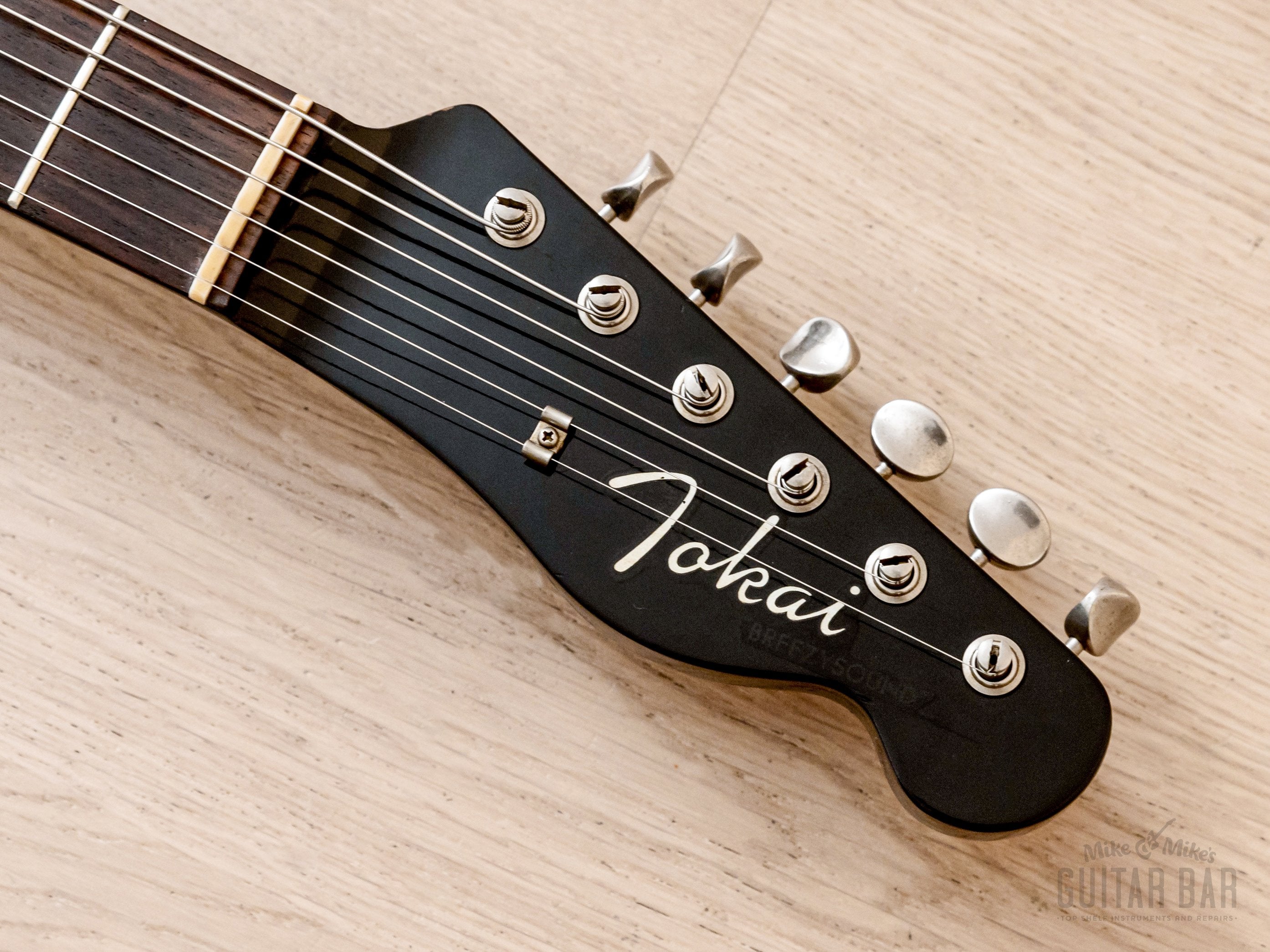 1982 Tokai Breezysound TE-60 HH T-Style Vintage Electric Guitar Black, Non-Catalog w/ Vibrato, Japan