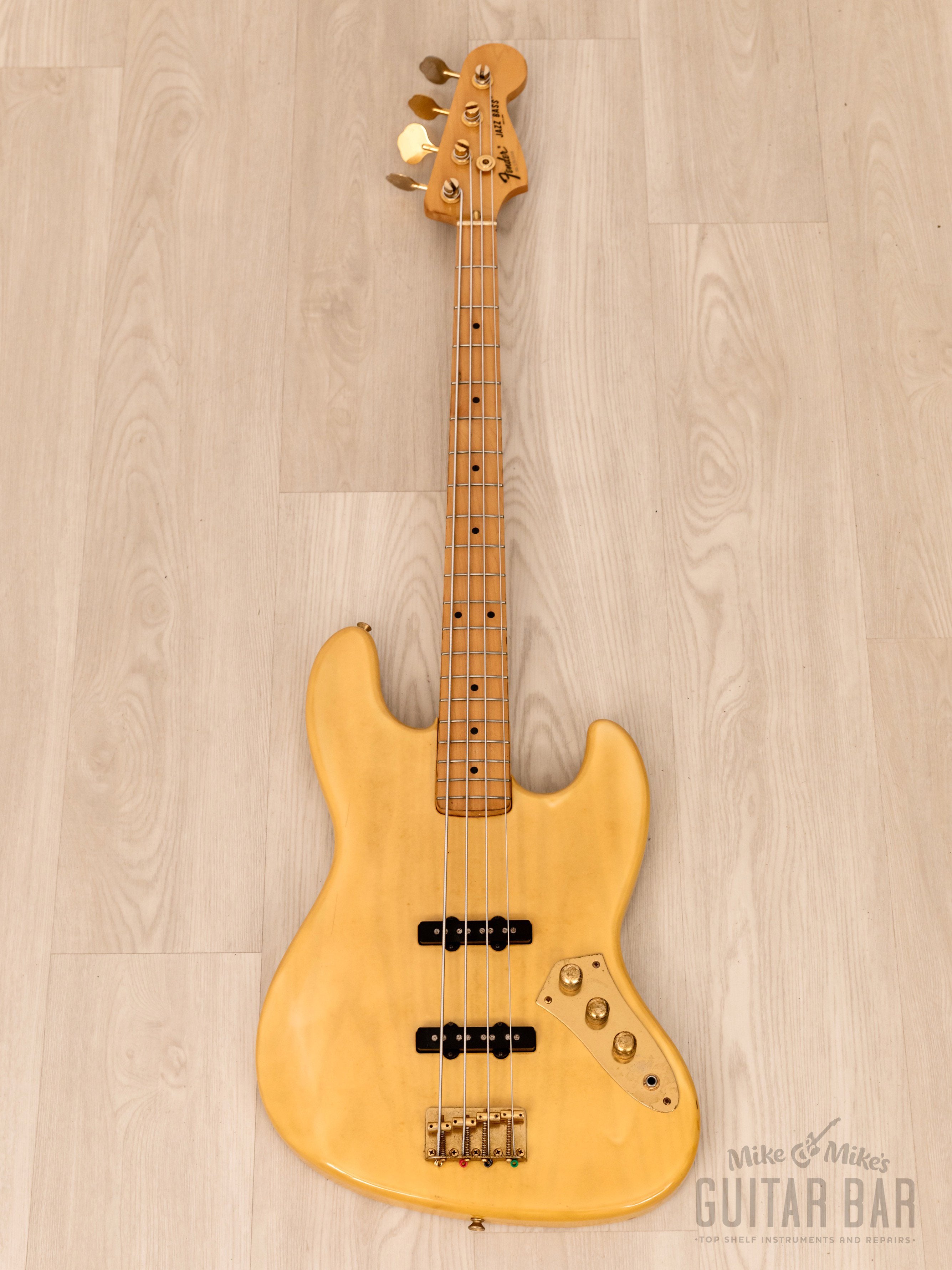 1989 Fender Jazz Bass Order Made JB62-60M Non-Catalog Blonde w/ Gold  Hardware, Japan MIJ Fujigen