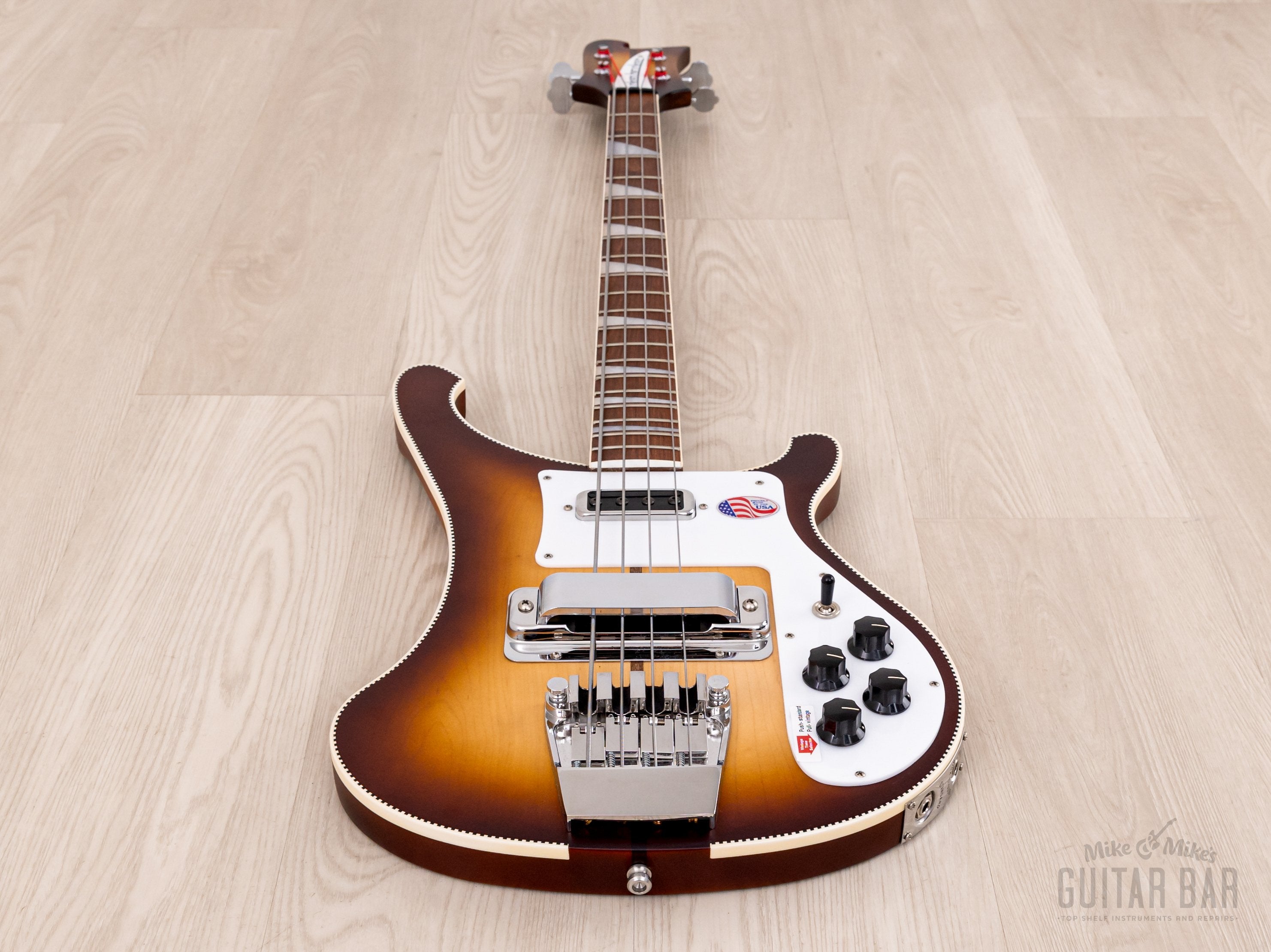 2022 Rickenbacker 4003 CB 4003-AUT-CB Satin Autumnglo Checkerboard Binding, Near-Mint w/ Case, Tags