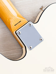 TL62B Olympic White Telecaster Custom neck plate close-up