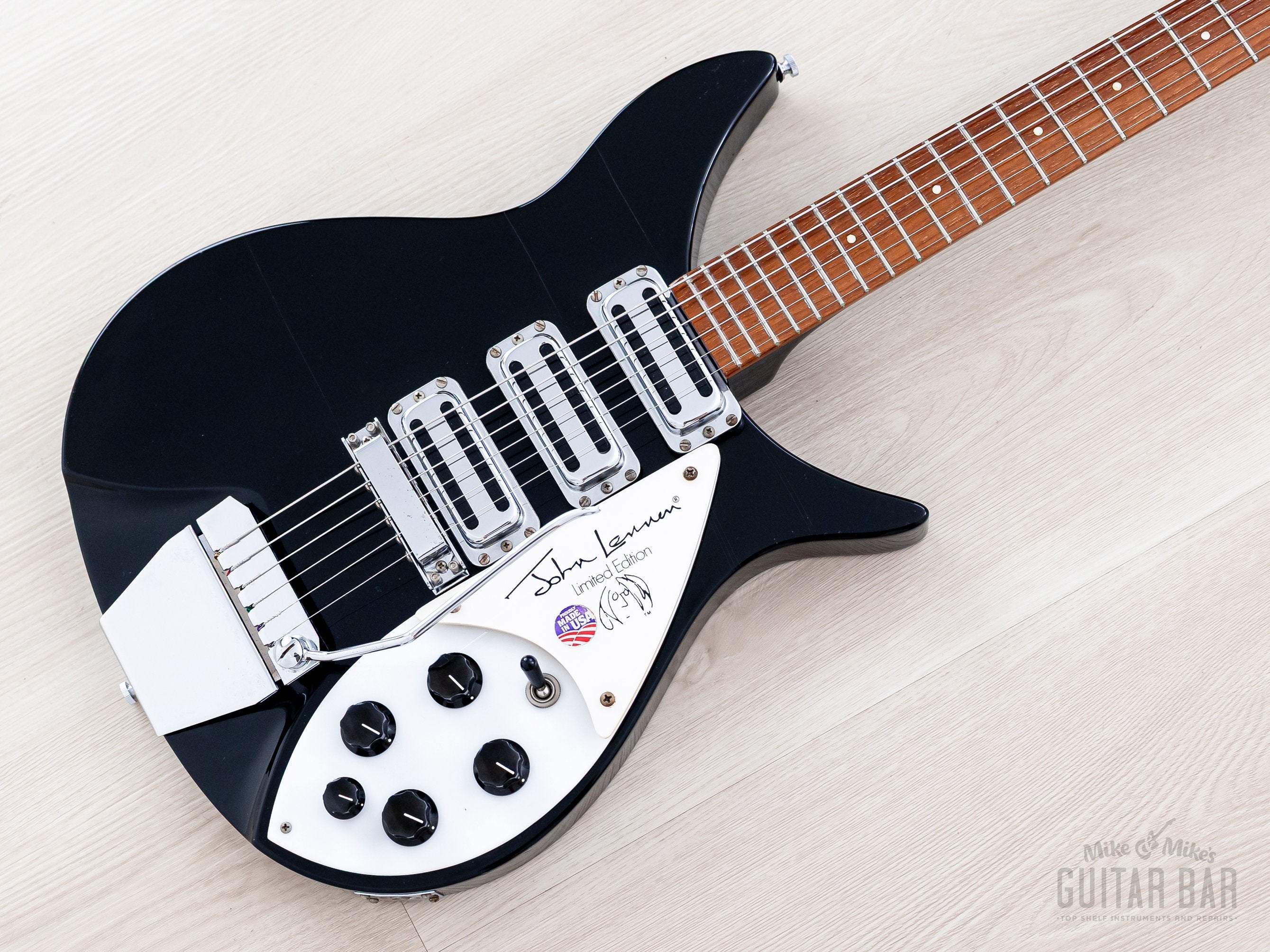 1990 Rickenbacker 325JL John Lennon Limited Edition Jetglo w/ Case & C