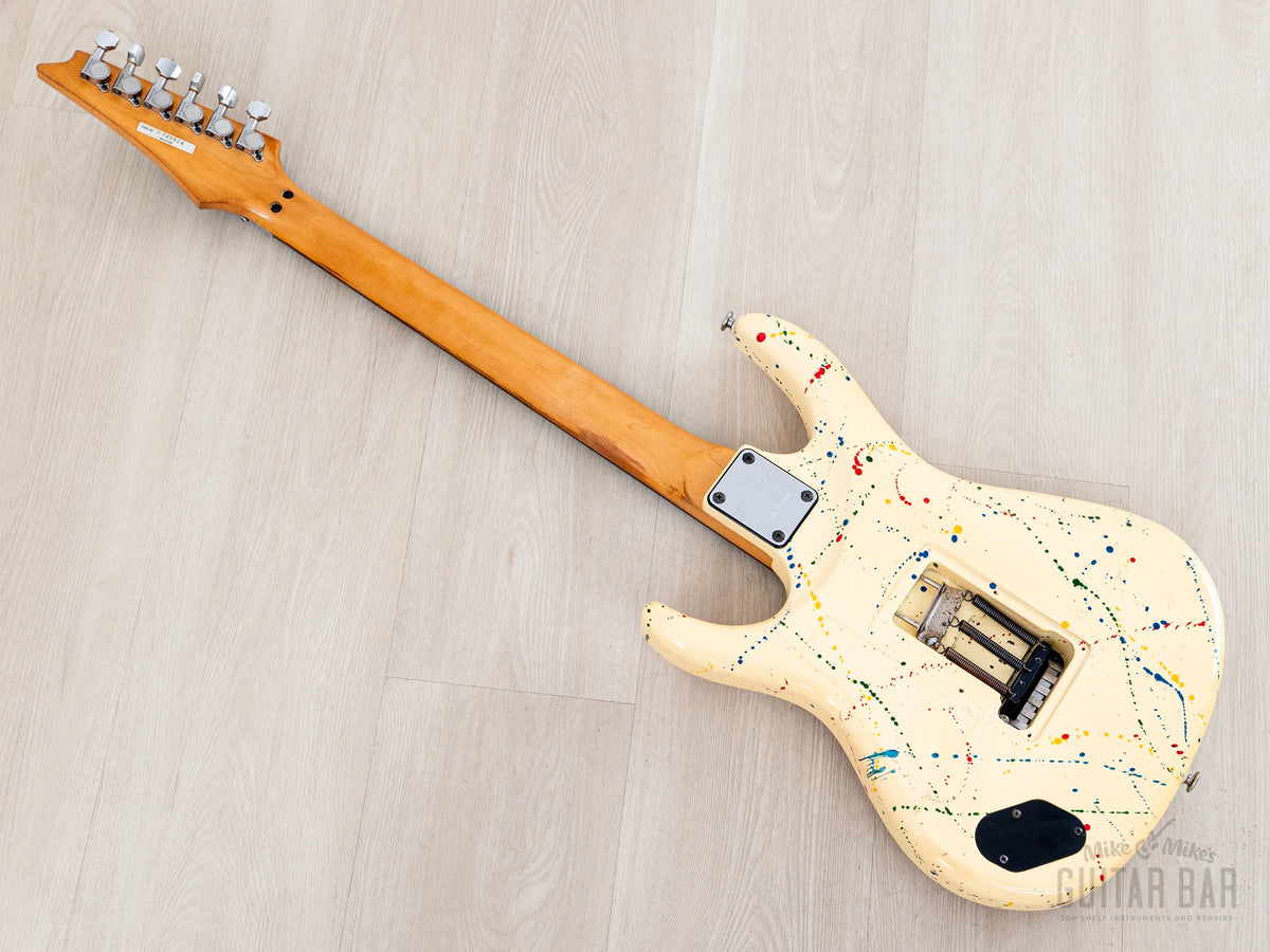 1987 Ibanez RG665 Splash finish back diagonal view