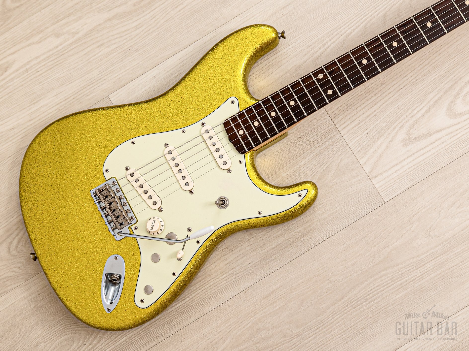 2011 Fender Custom Shop Dick Dale Stratocaster Chartreuse Sparkle, Mint w/ Case, Tags, COA