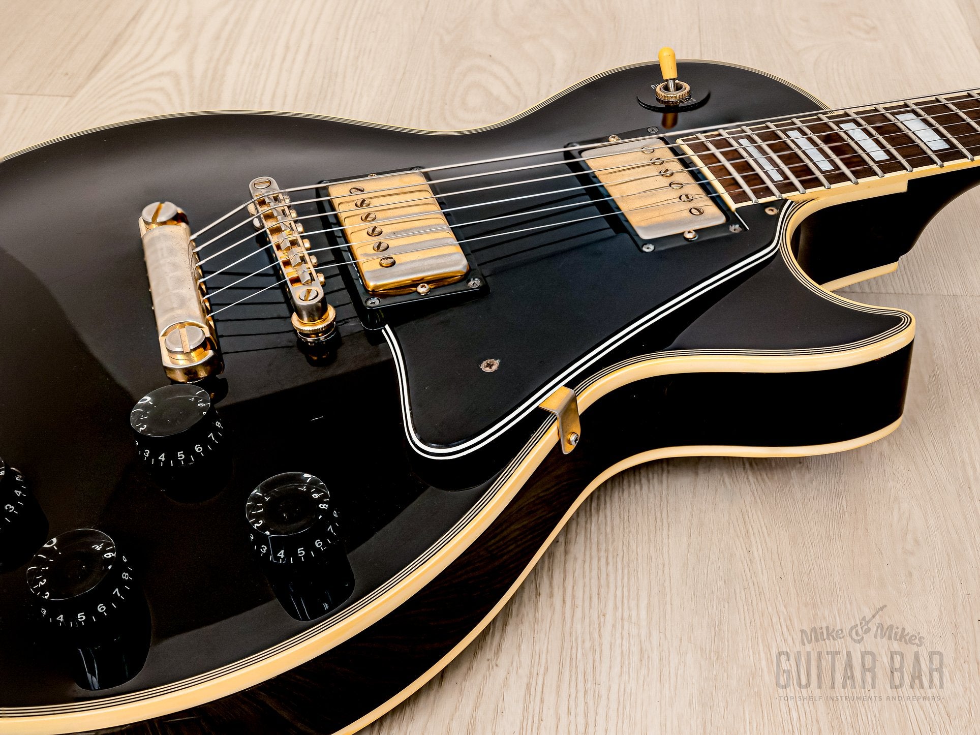1988 Orville by Gibson Les Paul Custom LPC Black Beauty w/ Tim Shaw PAFs, Japan Terada