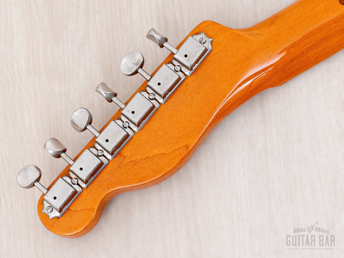 1999 Fender American Vintage 52 Telecaster Butterscotch, headstock back with Kluson-style tuners