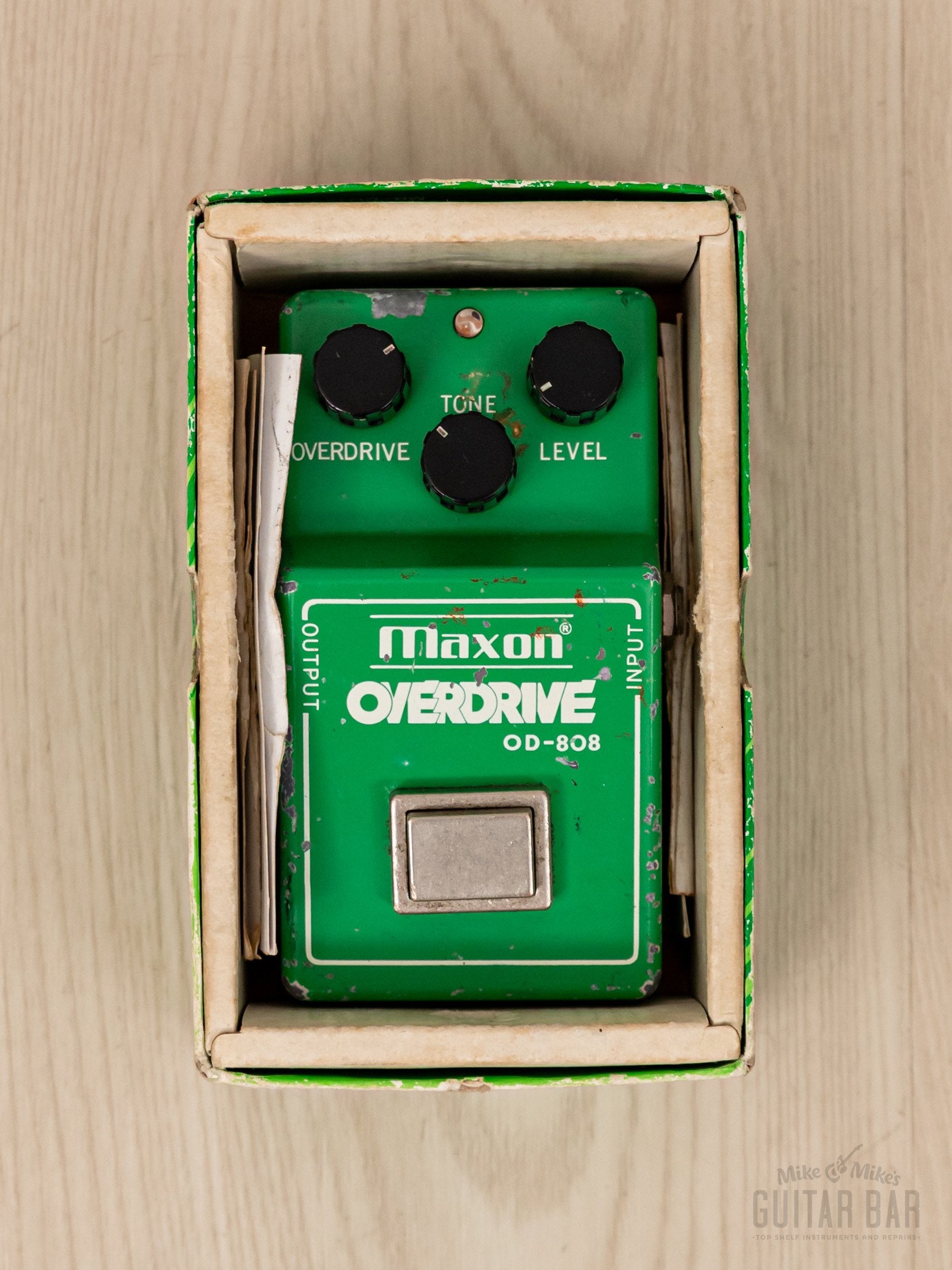 1980 Maxon OD-808 Overdrive w/ RC4558P, Box & Paperwork, Ibanez TS-808 Tube Screamer