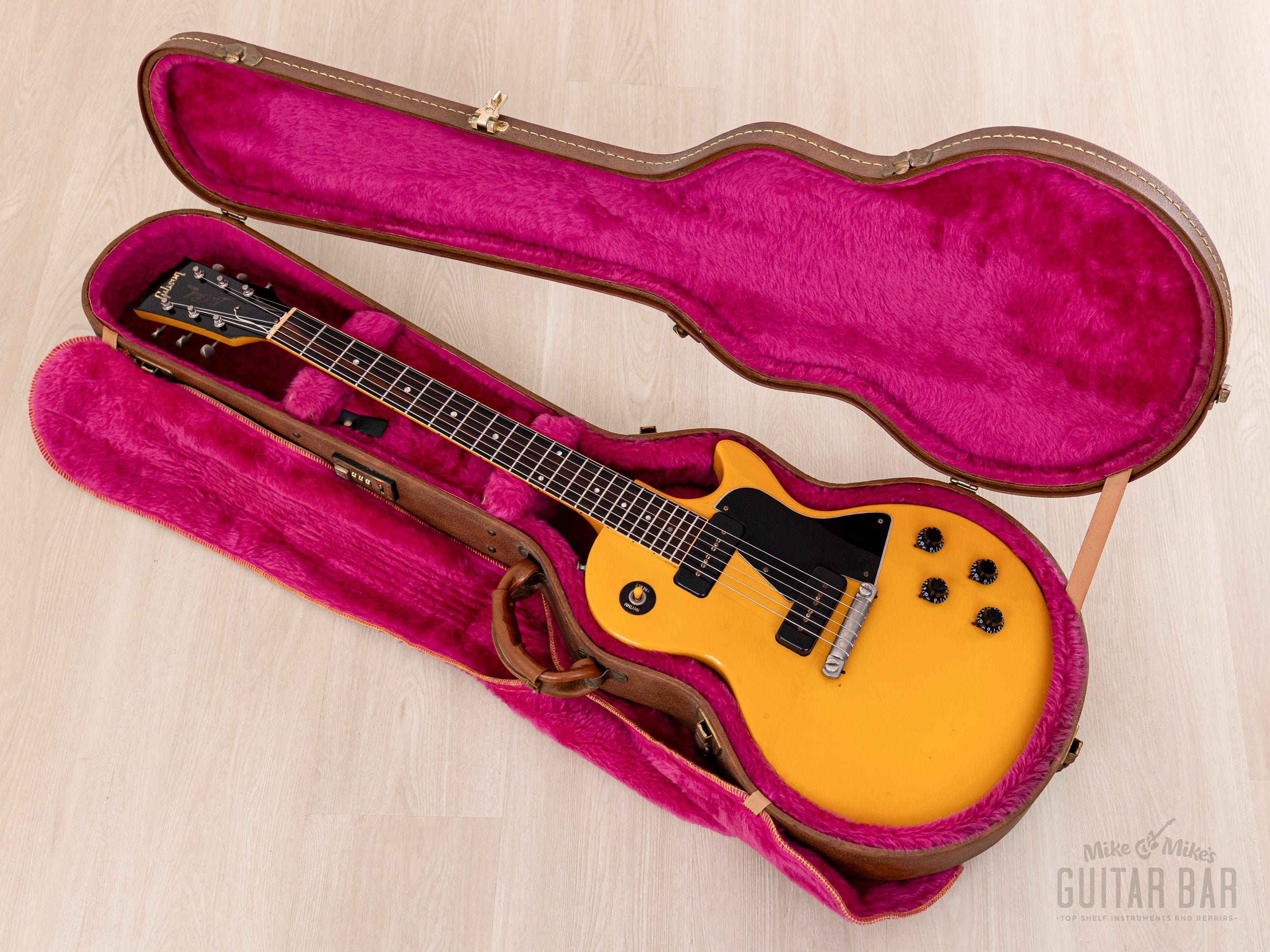 1989 Gibson Les Paul Special TV Yellow, 100% Original w/ Clear Bobbin P-100s, Case