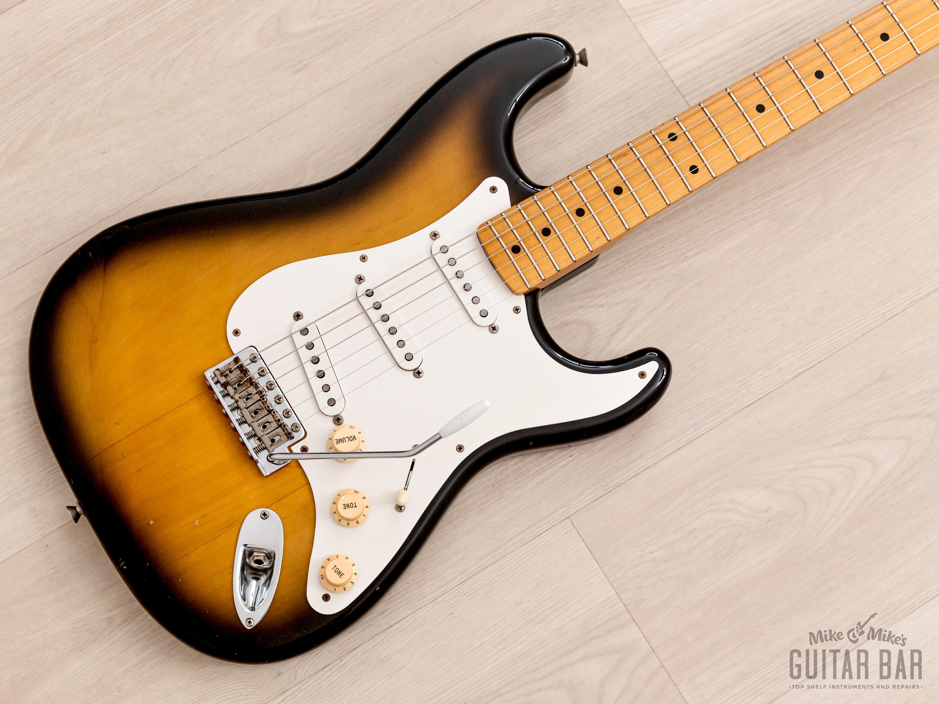 2002 Fender Stratocaster '57 Vintage Reissue ST57-58US Sunburst w/ USA Pickups, Japan CIJ