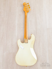 Full back of Olympic White Precision Special, maple neck