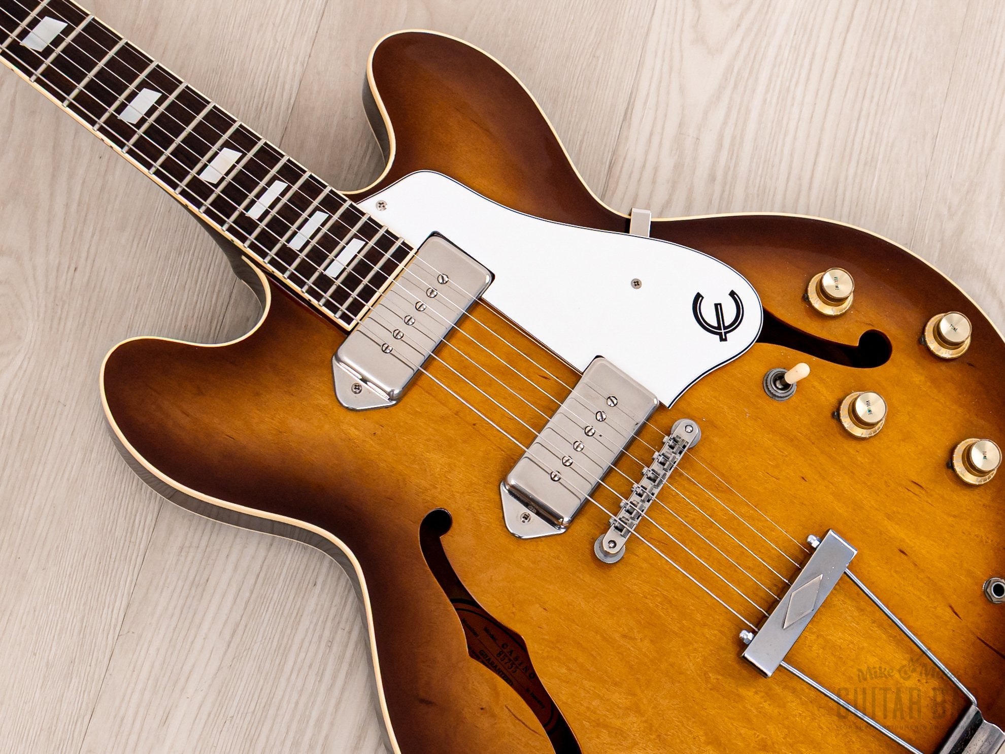1988 Epiphone Casino Vintage Electric Guitar Violin Sunburst Pre-Elitist, Japan Terada