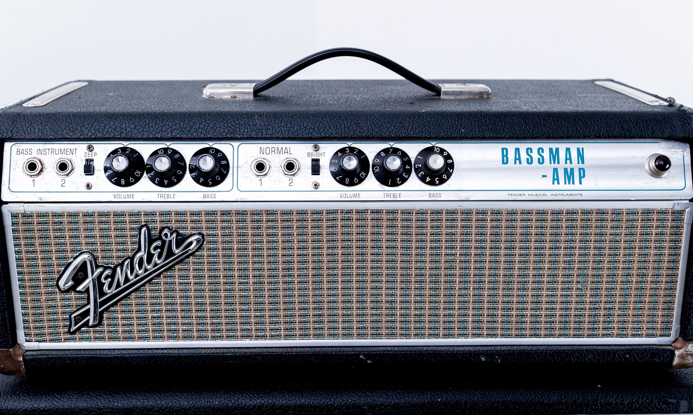 1969 Fender Bassman Drip Edge Silverface Vintage Tube Amp w/ 2x12 Cab,