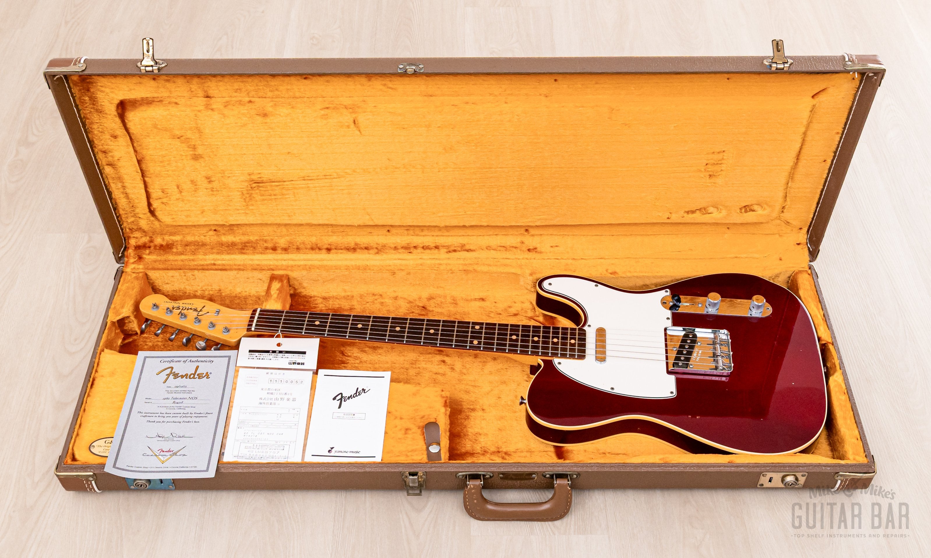 2003 Fender Custom Shop 1960 Telecaster Custom Time Machine Series NOS Candy Apple Red w/ COA, Case, Tags