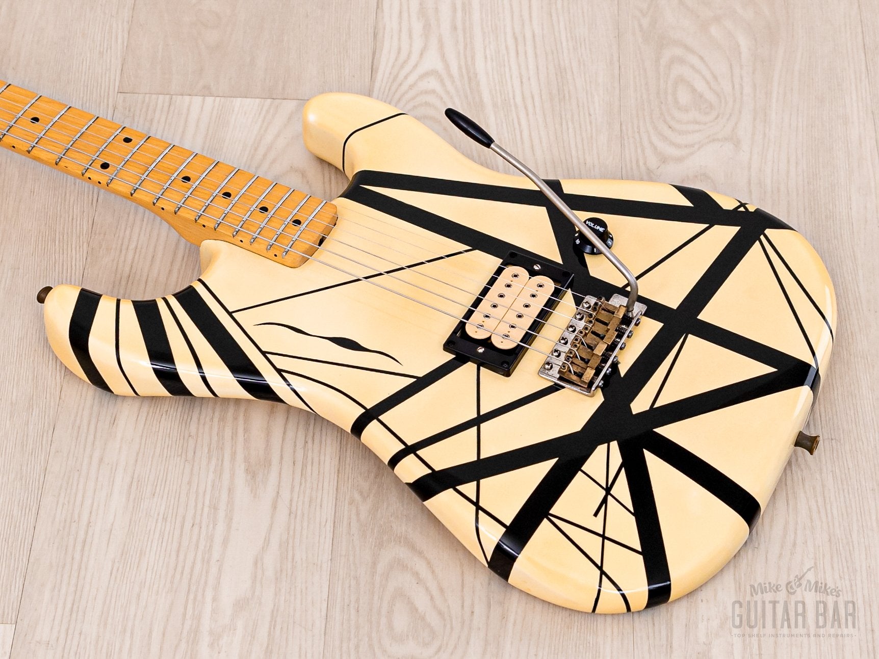 ESP Custom Shop “Kohji” Superstrat Striped EVH-Style Eruption w/ DiMarzio