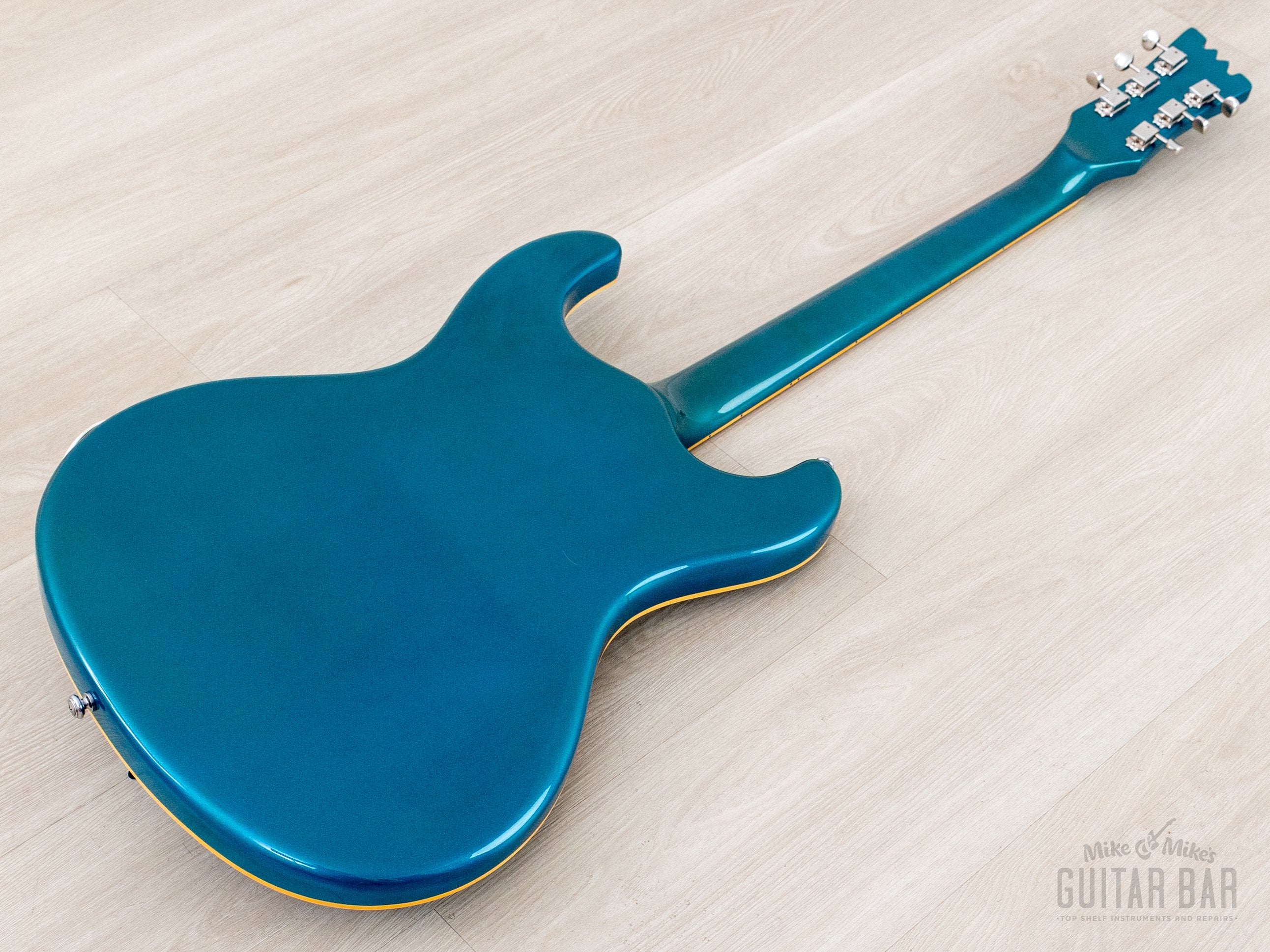 1996 Mosrite Ventures Model '63 Vintage Reissue Sidejack Blue w/ Vibra
