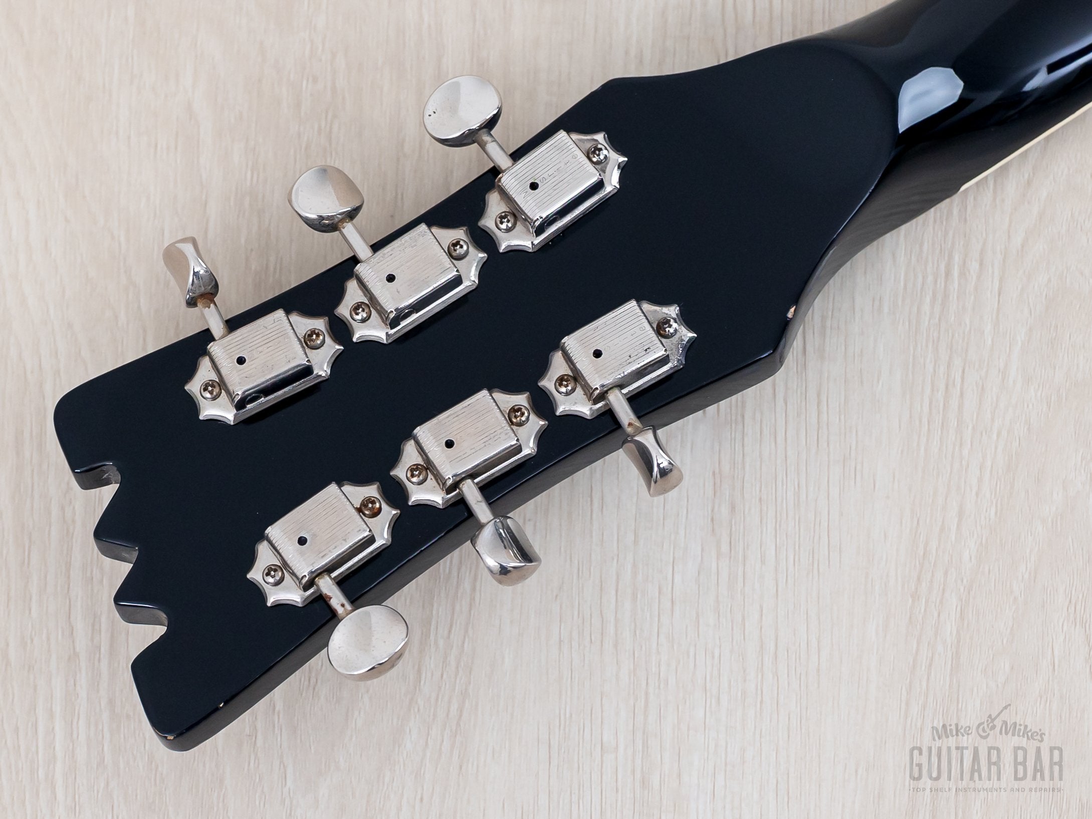1990s Mosrite Ventures Model Super Custom '65 Black w/ Vibramute & Cas