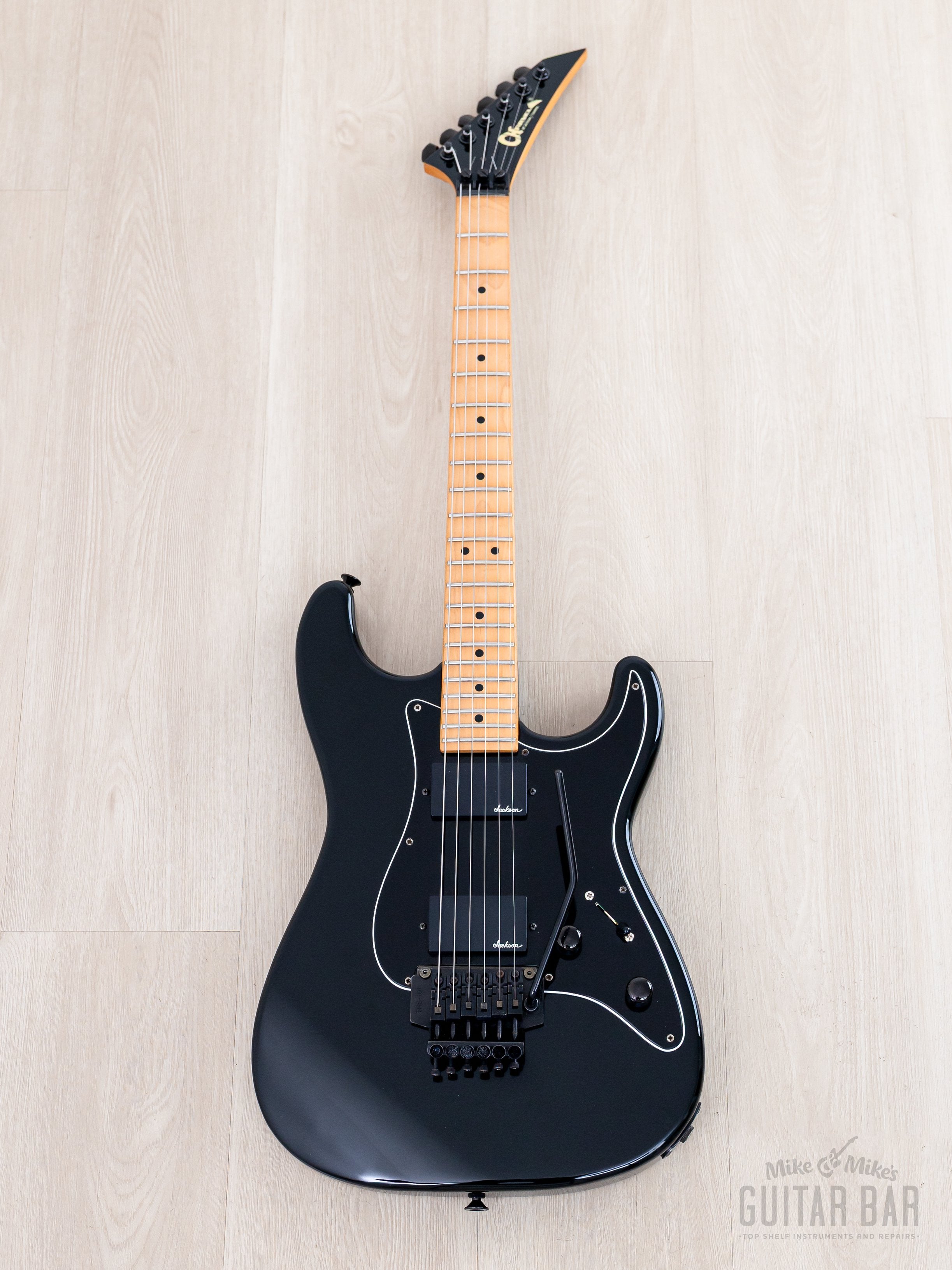 1988 Charvel by Jackson 1A2H Superstrat Black HH w/ Locking Tremolo, J