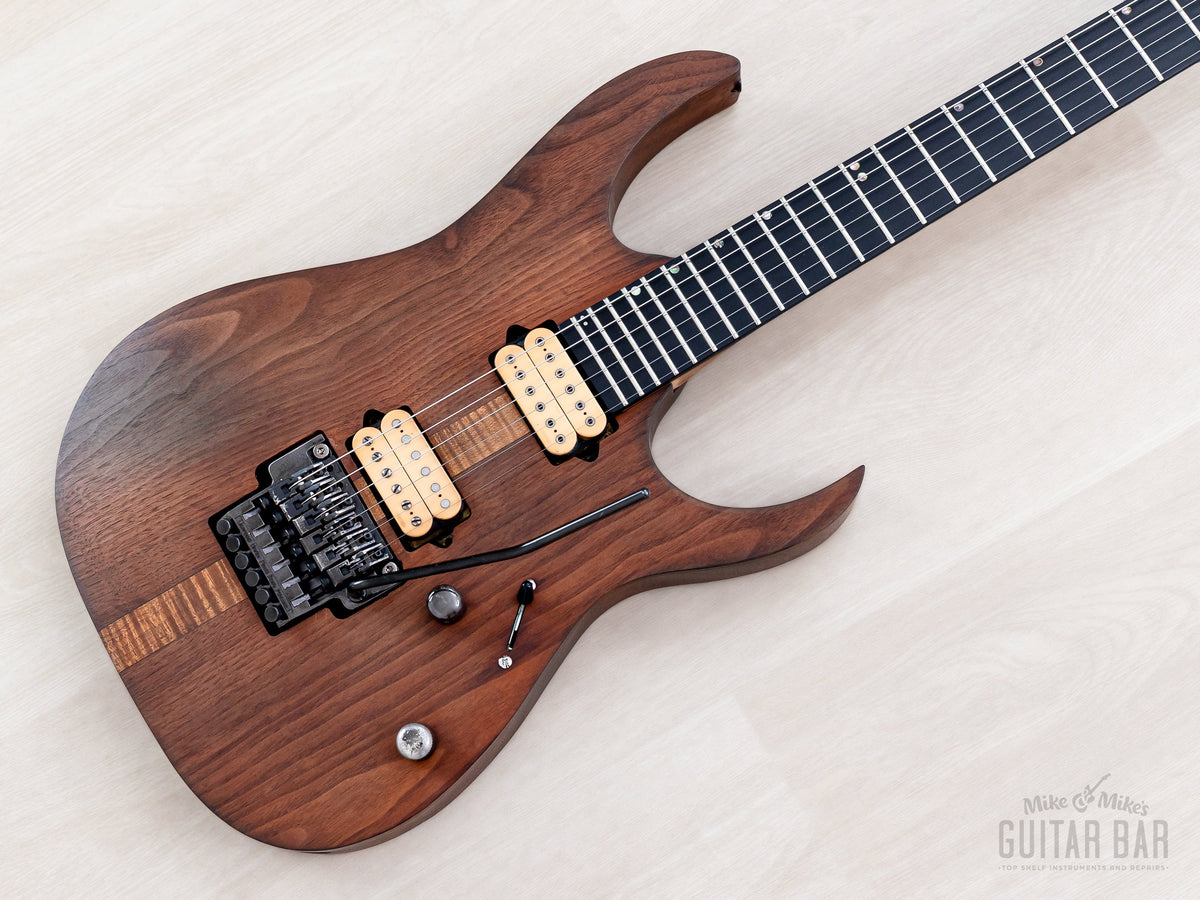 1998 Ibanez J Custom JC-FW1 sample in satin walnut, angled front view