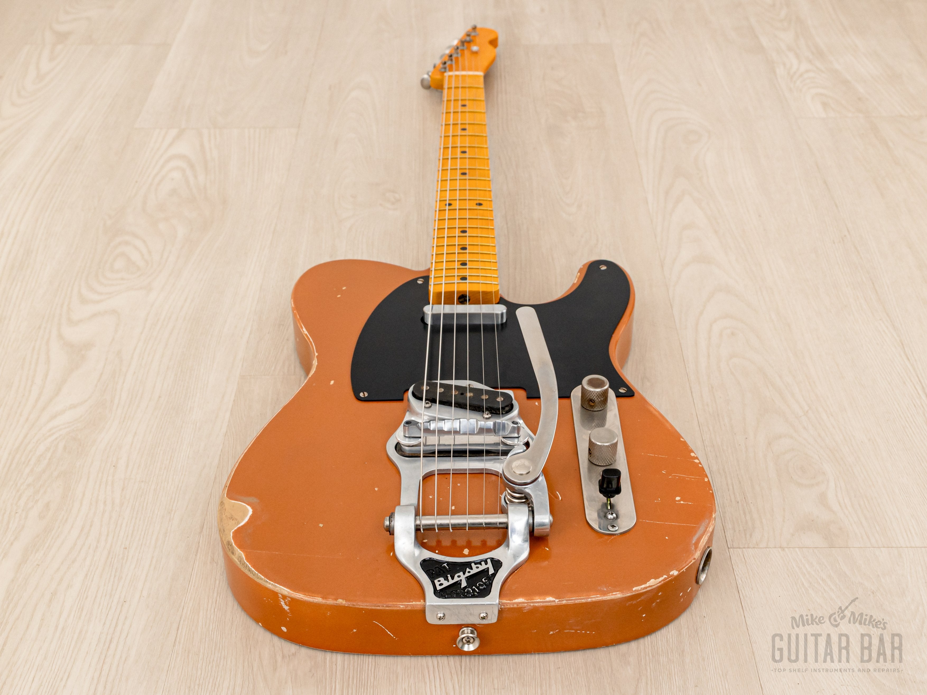 Telecaster Partscaster MJT Relic Copper Lacquer w/ Fender Licensed Neck, Lollar, Bigsby B16 & Case