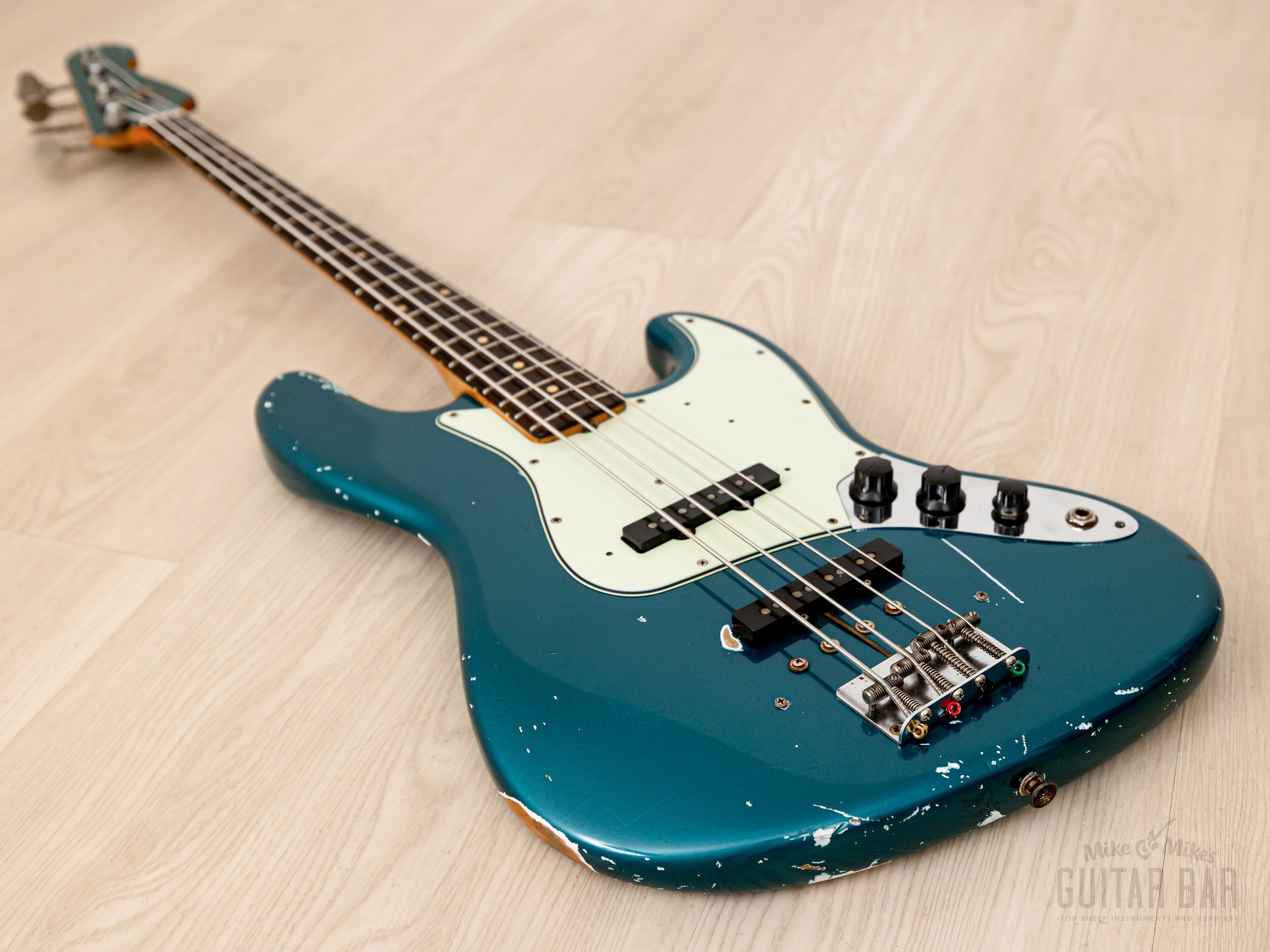 1962 Fender Jazz Bass Pre-CBS Vintage Bass Lake Placid Blue w/ Case