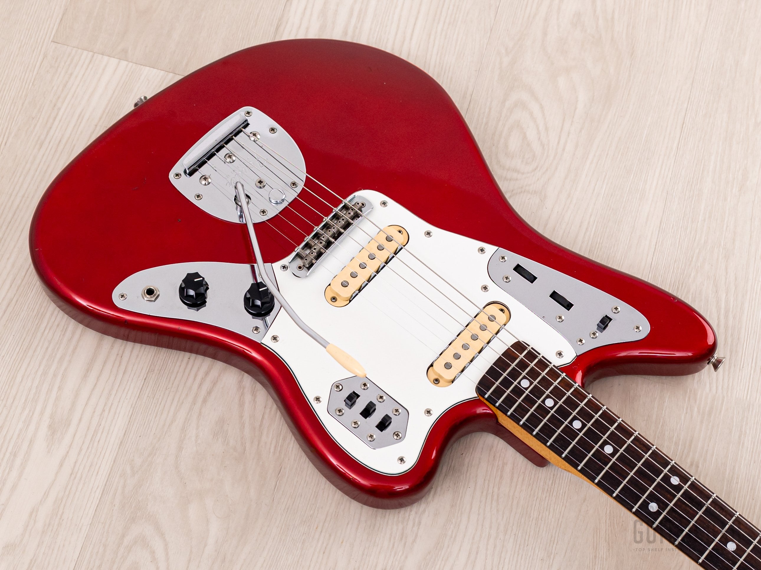 1986 Fender Jaguar '62 Vintage Reissue JG66-75 Candy Apple Red First-Year, Japan MIJ Fujigen