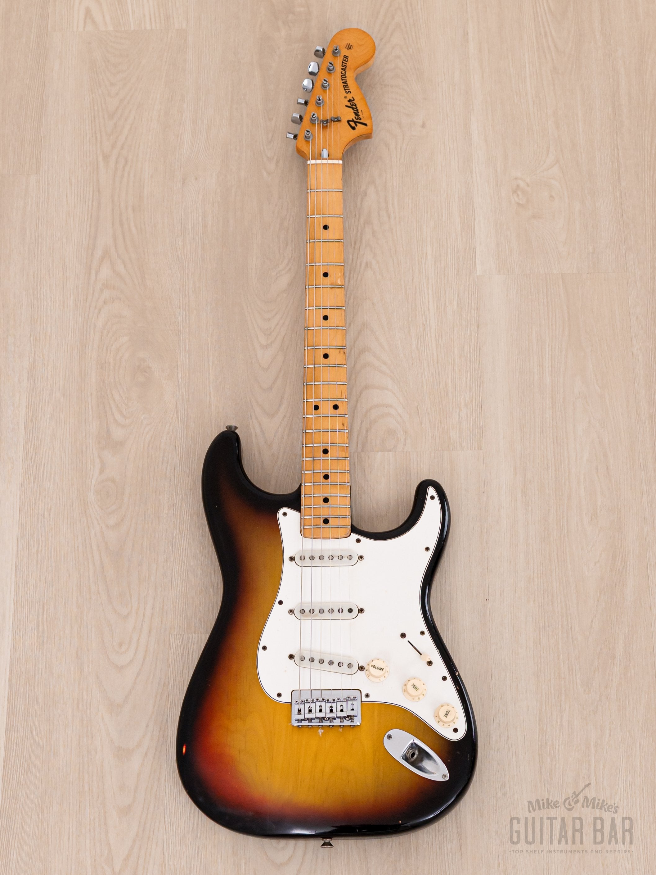 ギター Vintage 1975 Fender Stratocaster SB Vintage 1975 Fender Stratocaster Electric Guitar Sunburst