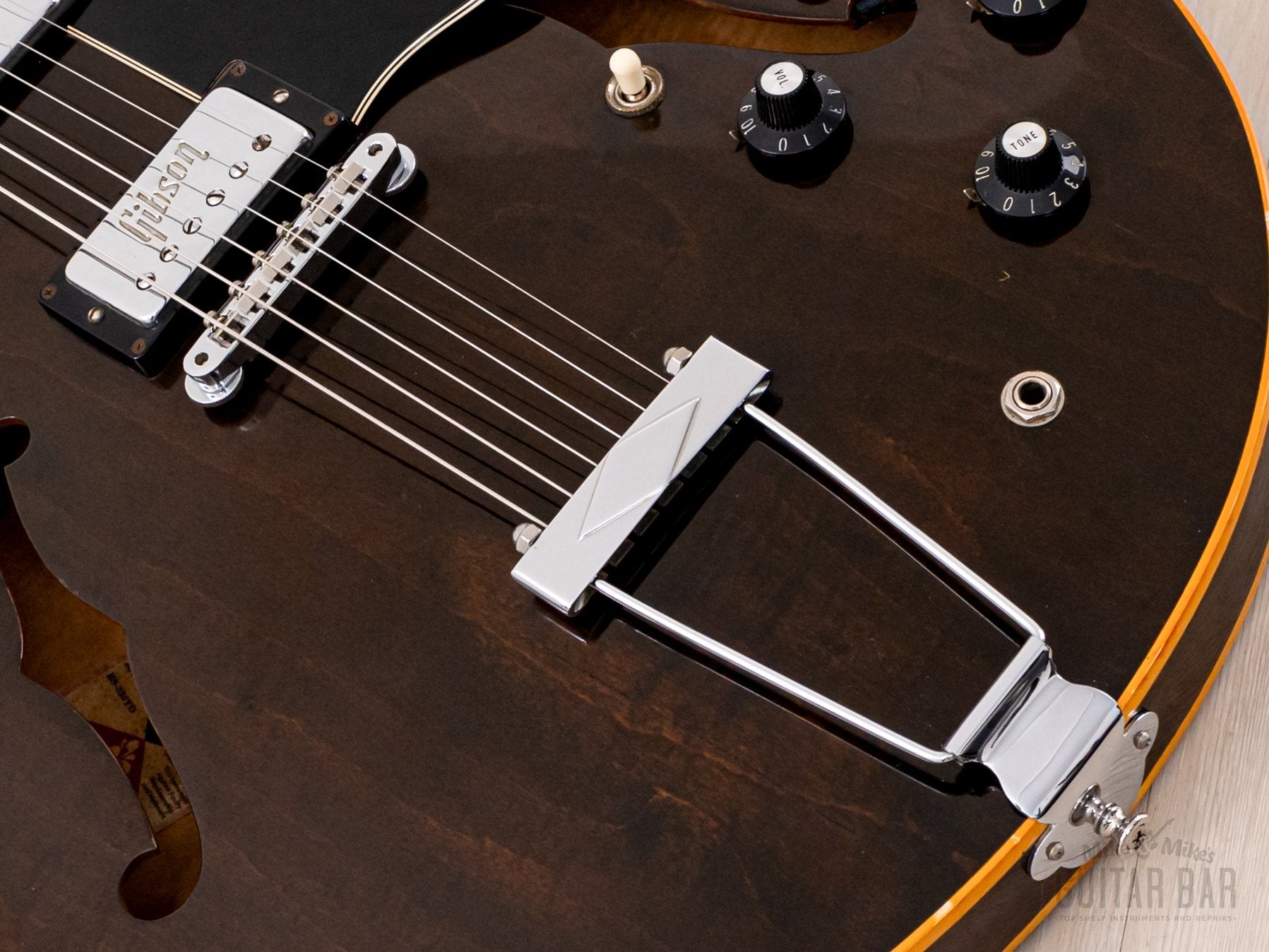 1971 Gibson ES-335 TDW Vintage Semi-Hollow Guitar Walnut w/ T Tops, Embossed Covers, Case
