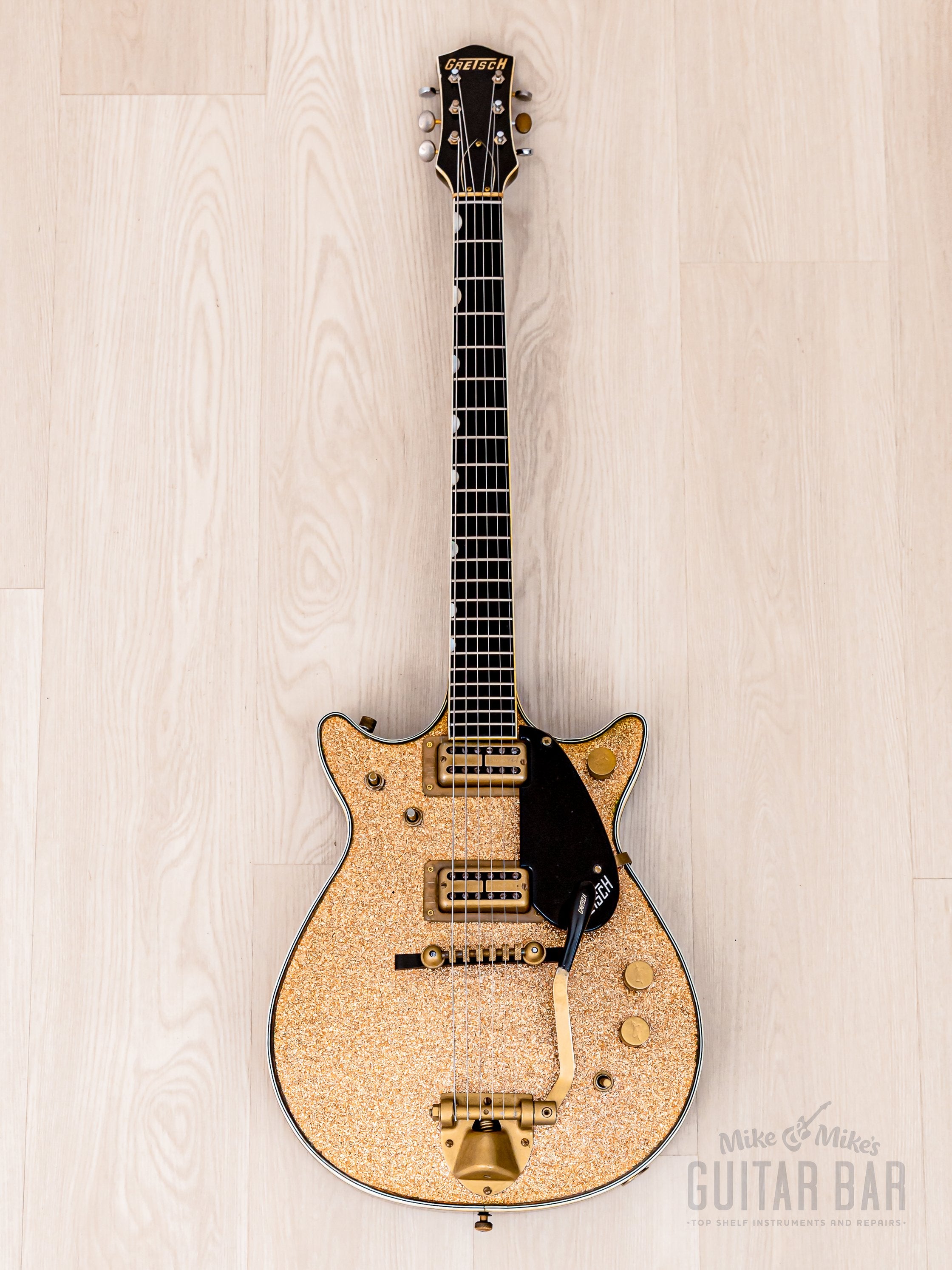 1962 Gretsch Champagne Sparkle Jet Double Cutaway 6129T w/ Burns Vibra