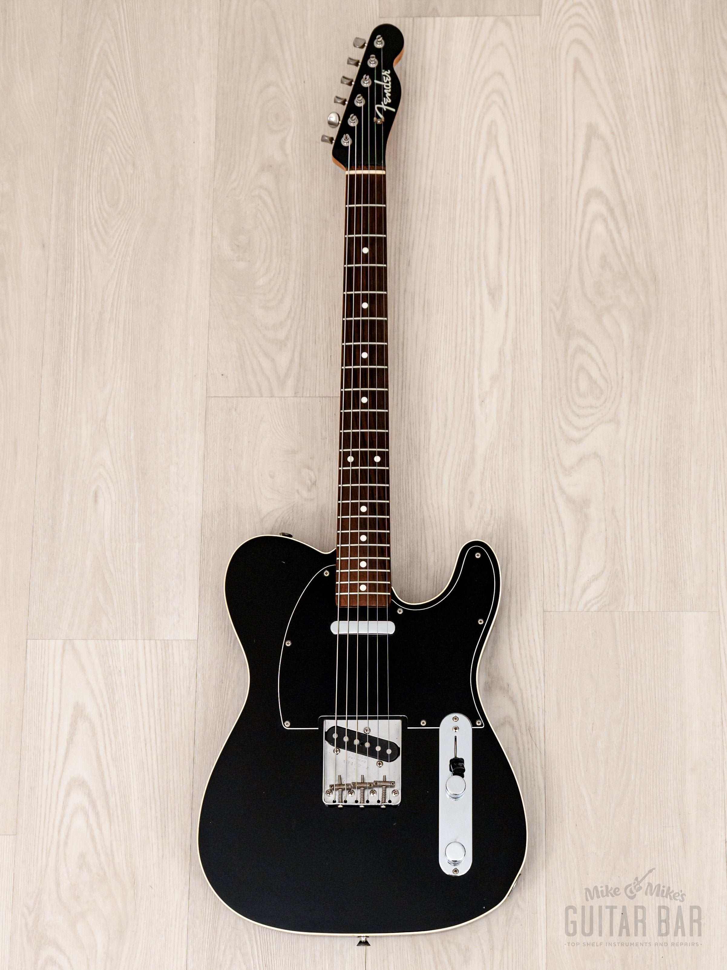 2008 Fender Telecaster TL62B-TX/MH, Black + Matching Headstock, Bound Top w/ USA Pickups, Japan CIJ