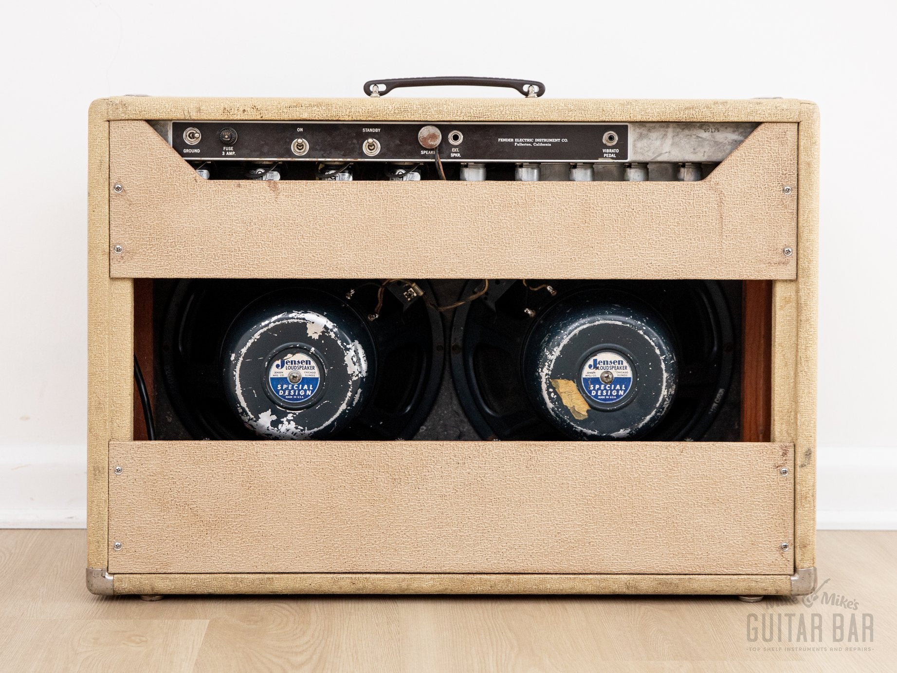 1960 Fender Twin Blonde Brown Panel Pre-CBS Tube Amp w/ 6G8 Circuit, Jensen P12N Speakers