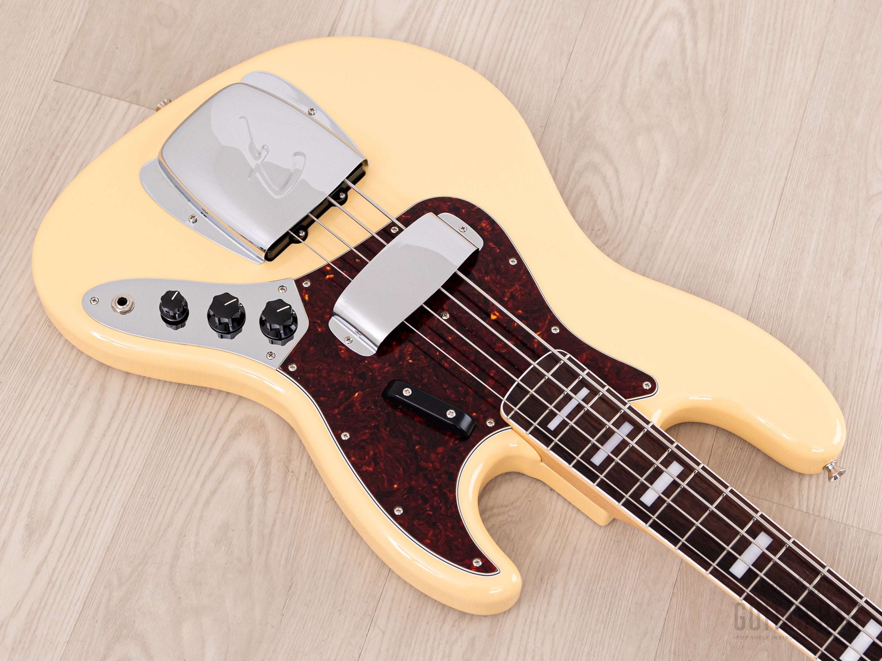 2024 Fender Traditional II Late 60s Jazz Bass FSR Vintage White w/ Blocks & Binding, Japan MIJ