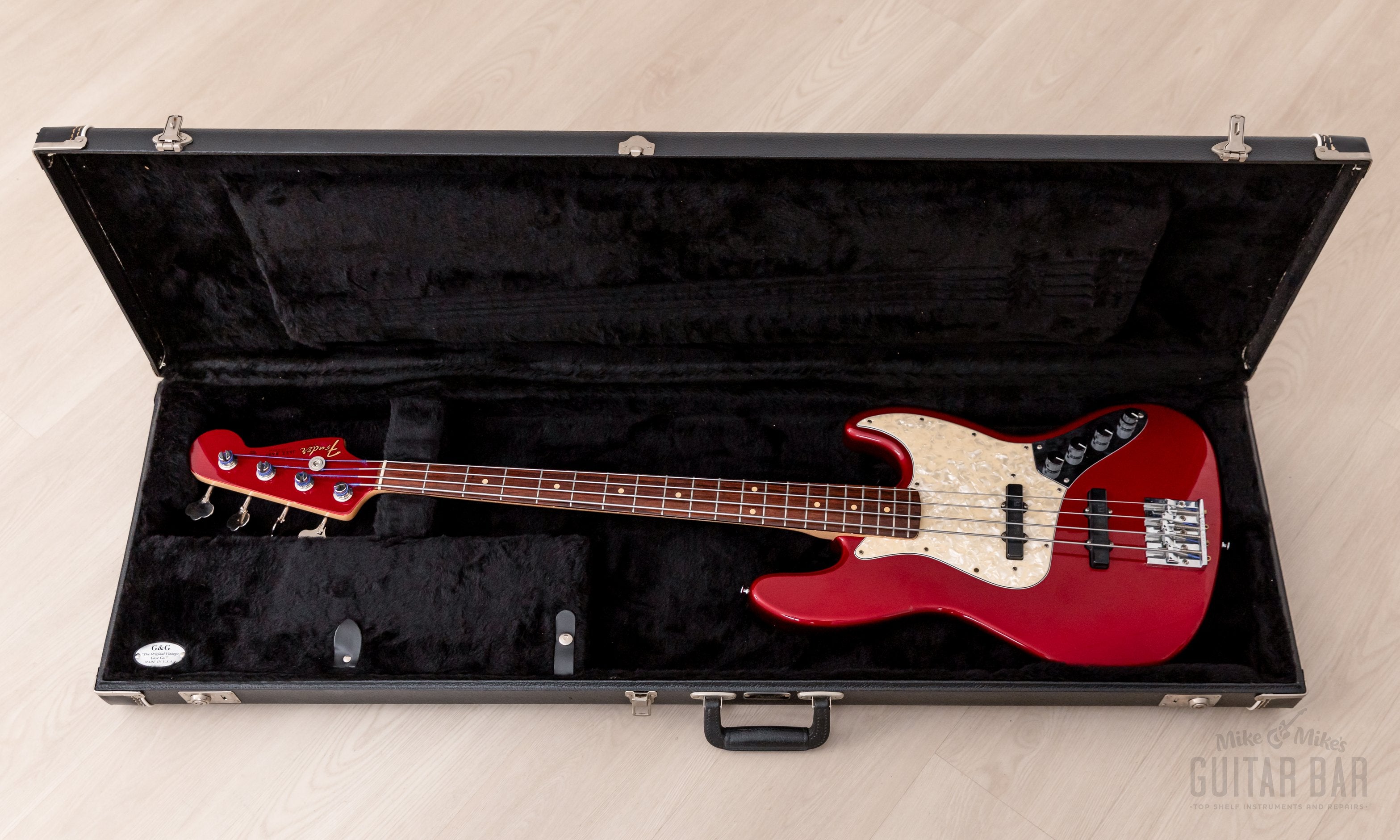 1998 Fender Custom Shop '62 Jazz Bass Candy Apple Red w/ Headstock, Bartolini Mods