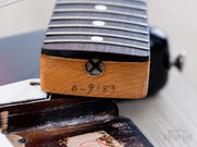 Neck heel with pencil date