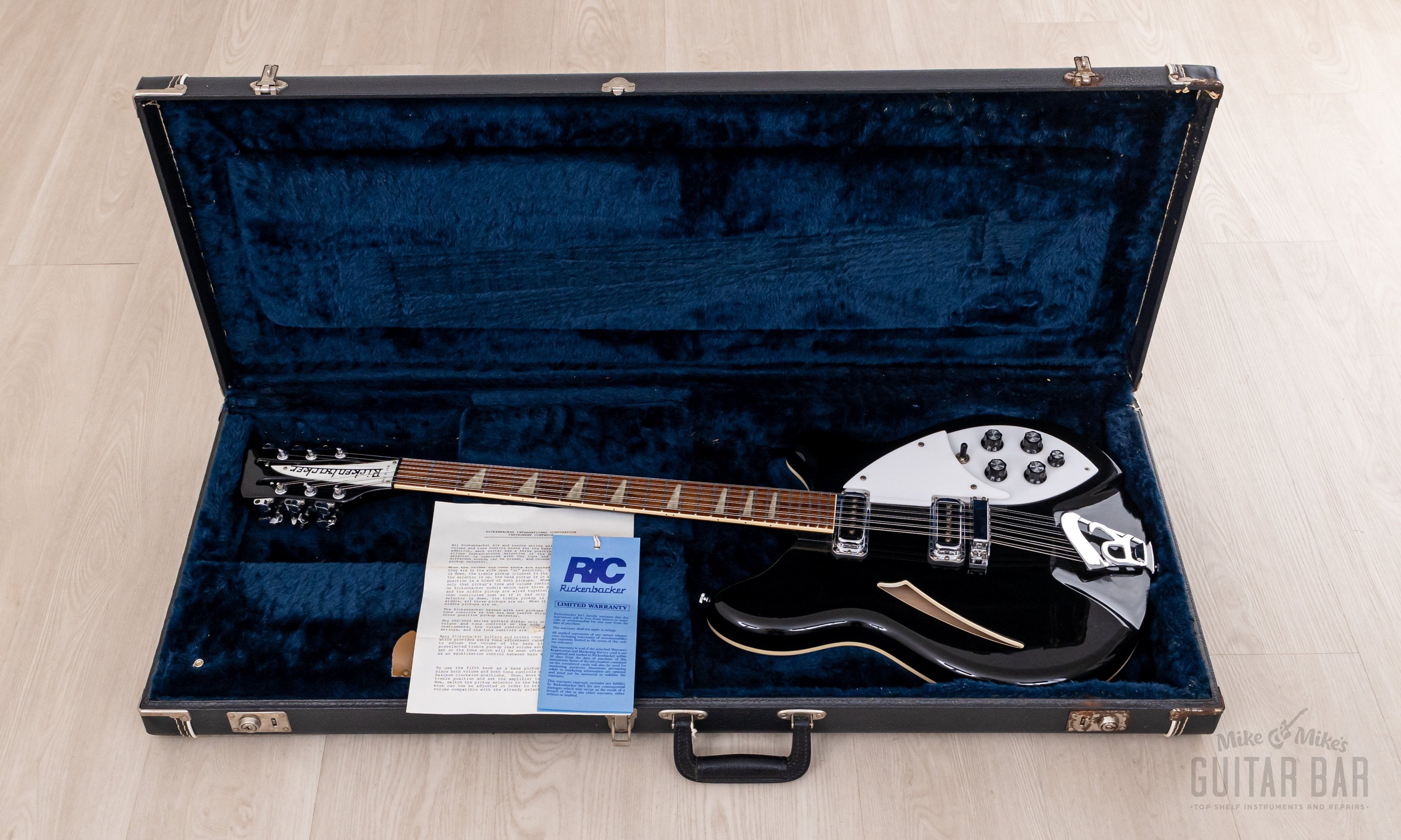 1990 Rickenbacker 360/12 Jetglo 12 String Electric Guitar Near-Mint w/ Case & Tags