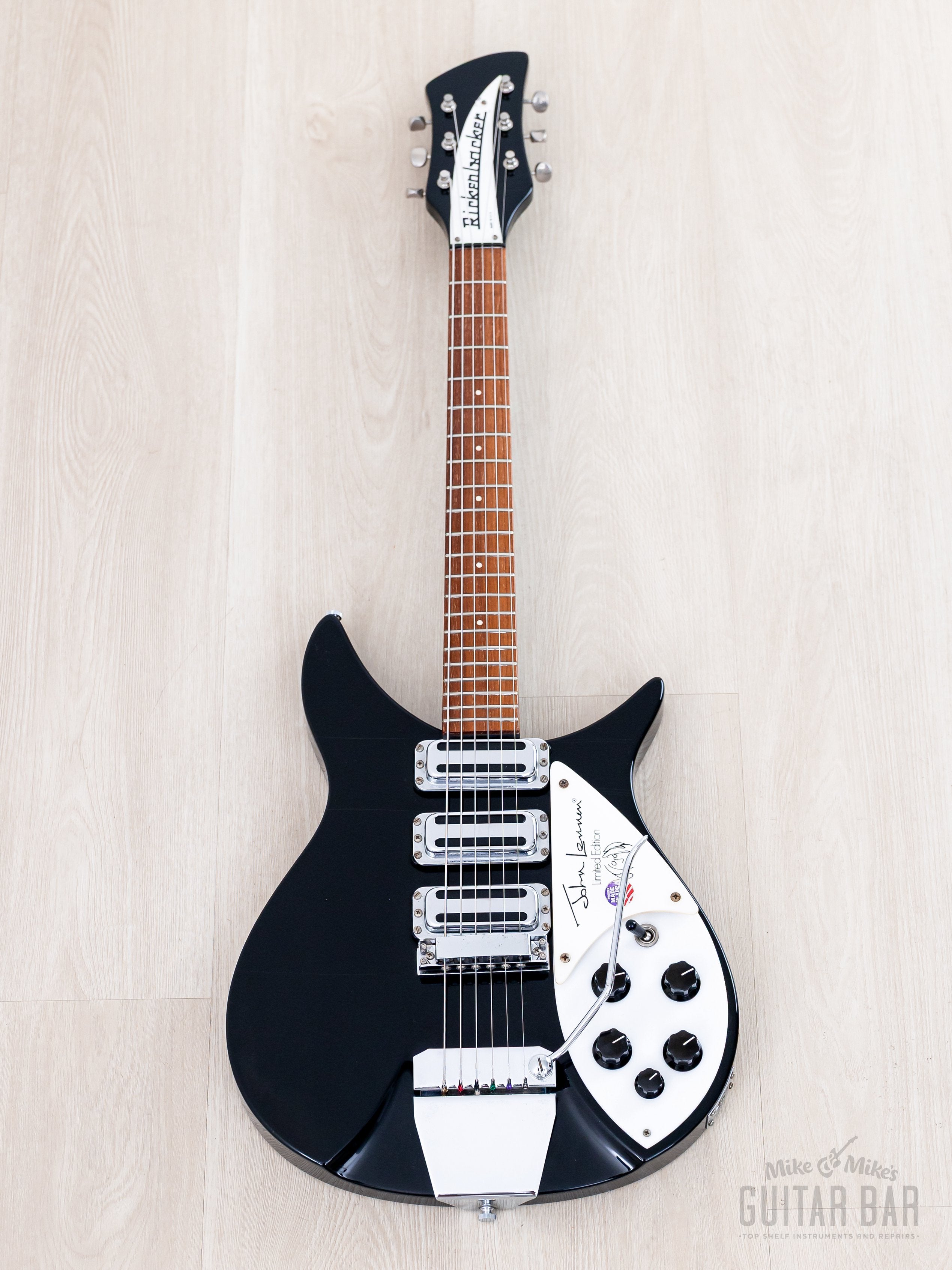 1990 Rickenbacker 325JL John Lennon Limited Edition Jetglo w/ Case & C