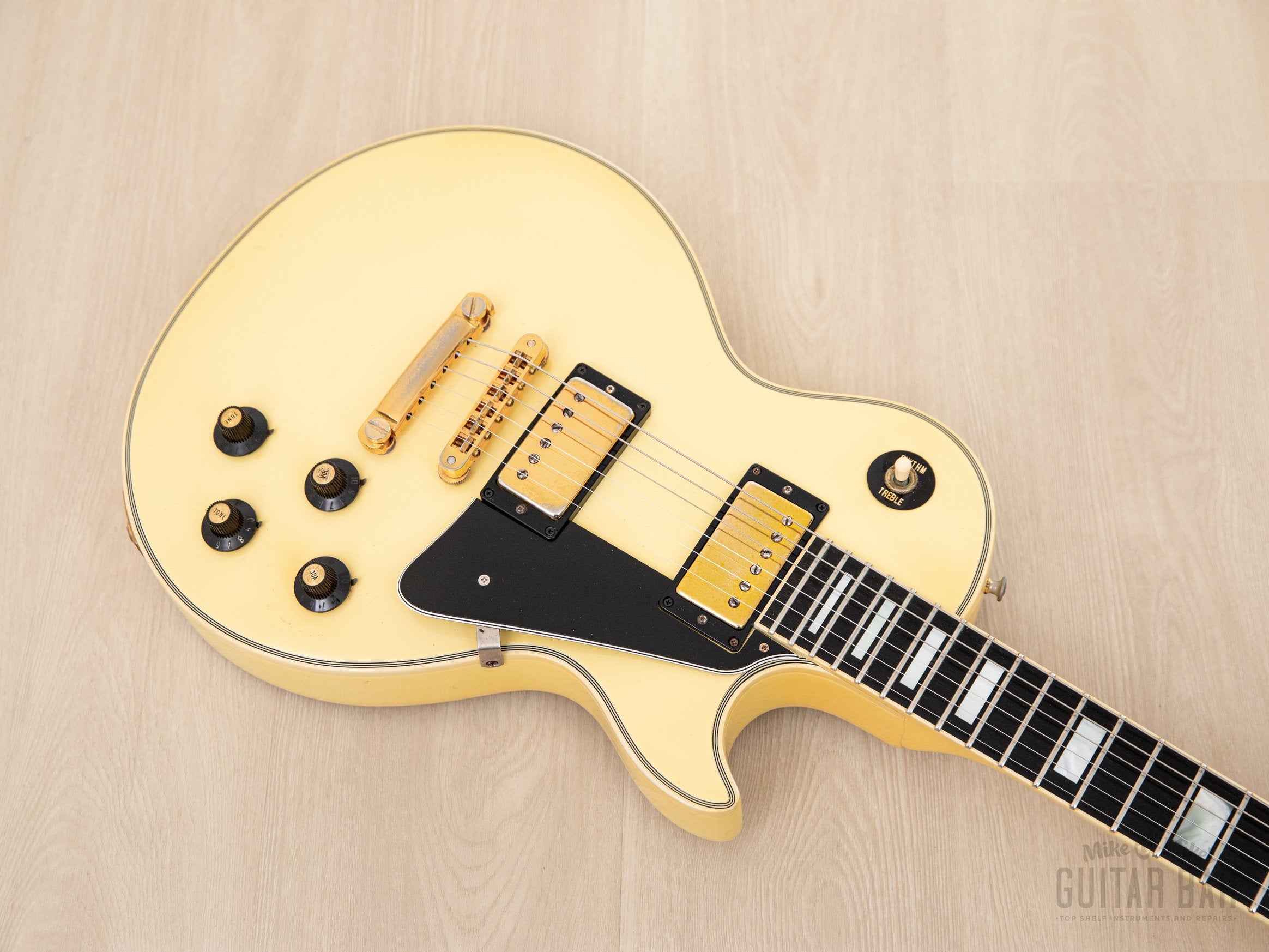 1974 Gibson Les Paul Custom Vintage Guitar Alpine White w/ Case, Randy Rhoads