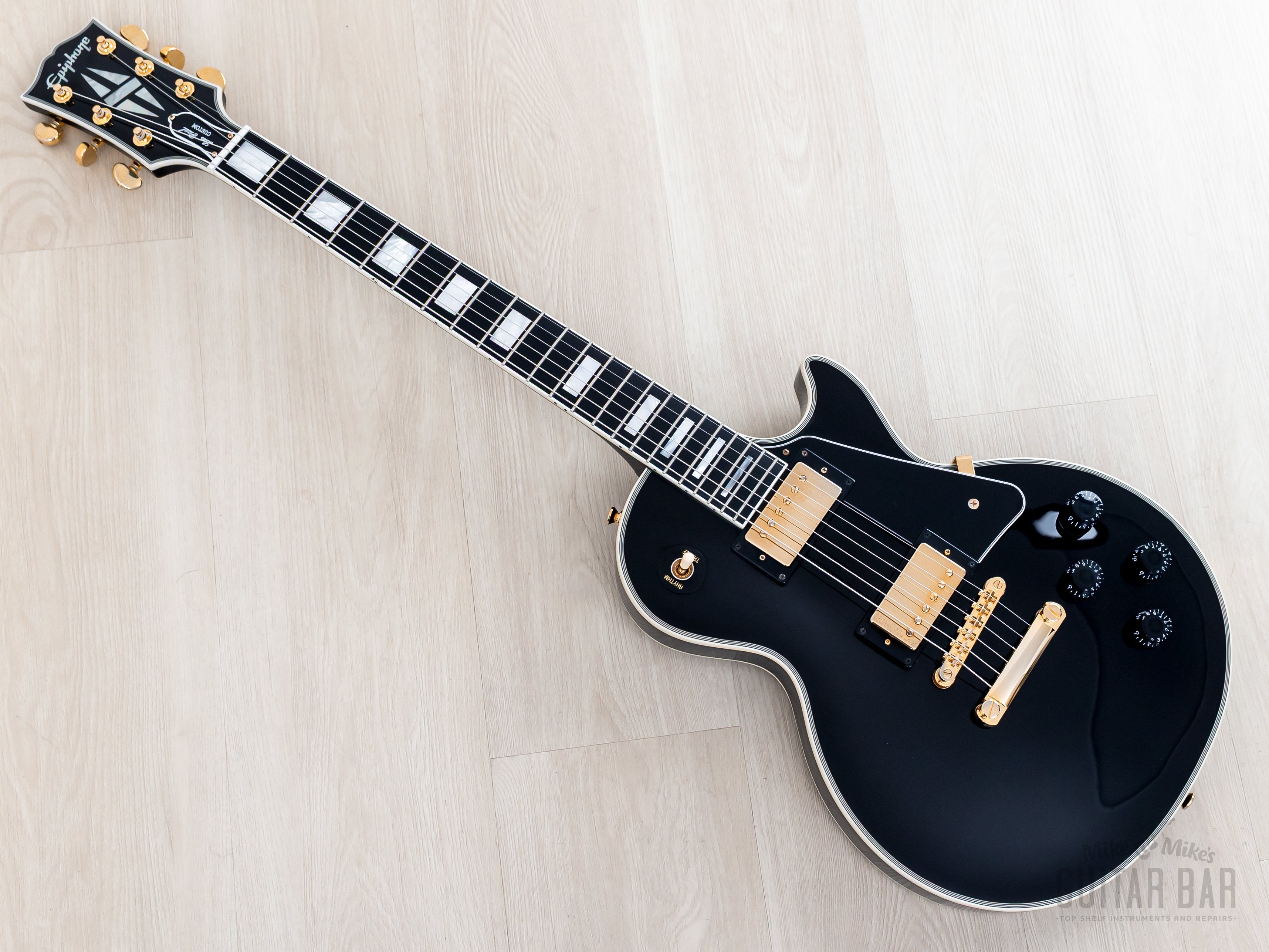 2025 Epiphone IGC Les Paul Custom Black Beauty w/ Gibson USA Pickups &