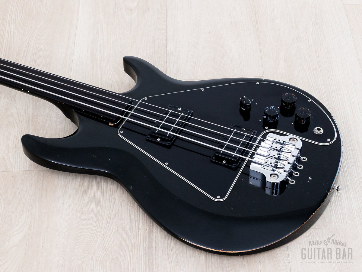Ripper body and fretless neck, angled view