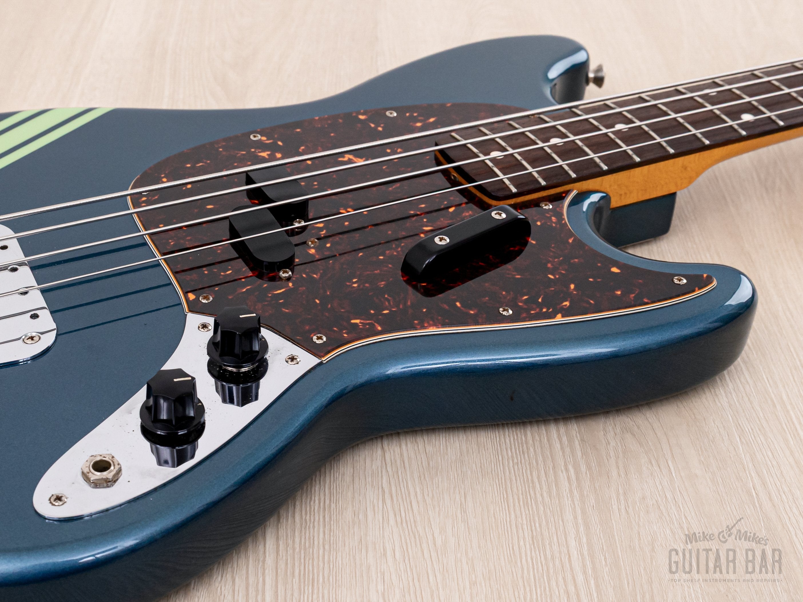 2006 Fender Competition Mustang Bass '69 Vintage Reissue MB98-85CO Lake Placid Blue, Near-Mint w/ Hangtags, Japan CIJ