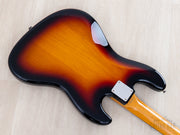 left-handed Fender Jazz Bass back of body