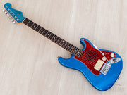 1999 Fender ST-Champ10 mini Strat Lake Placid Blue, front angled full view