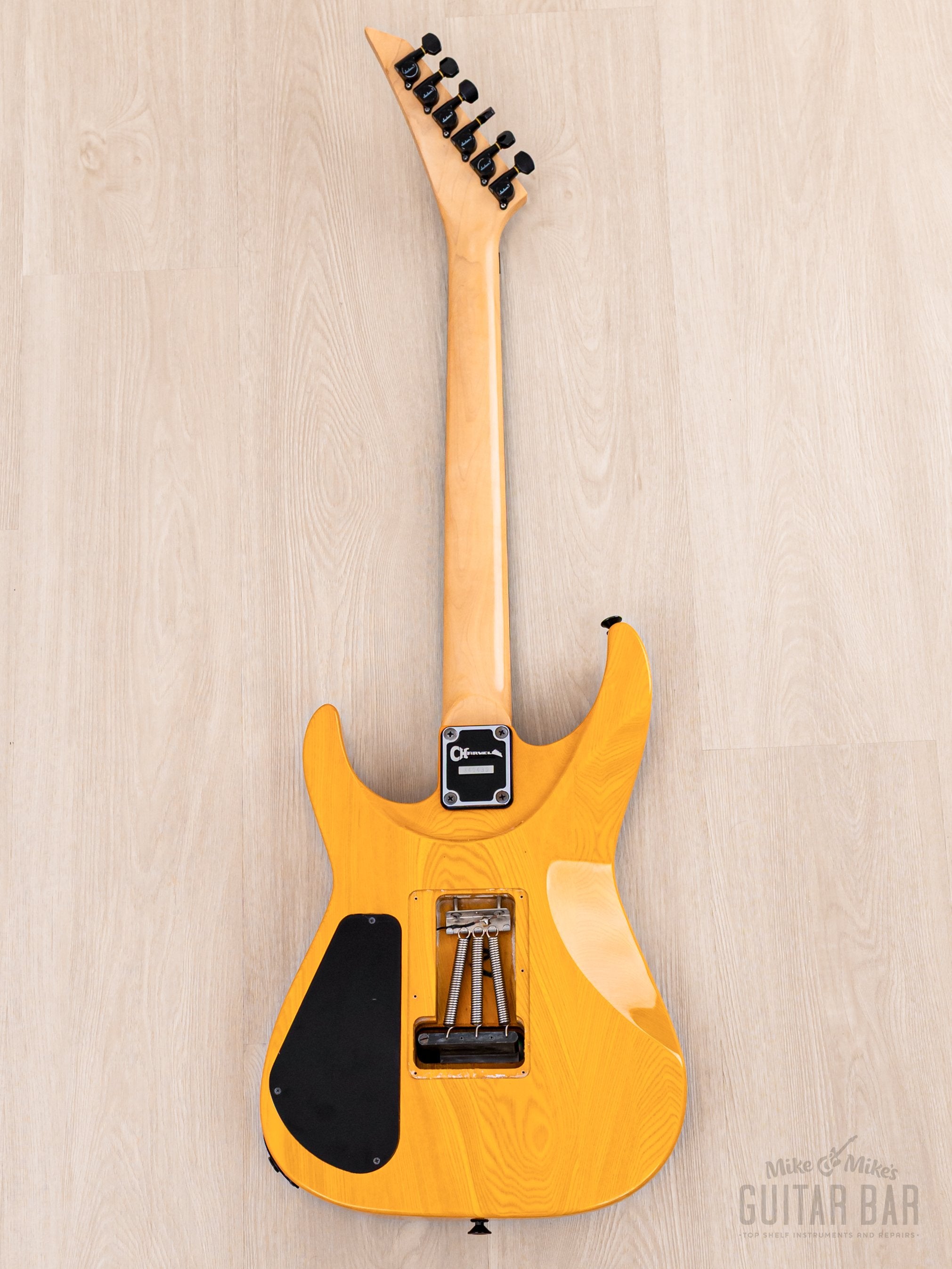 1991 Charvel Jackson Super Dinky SDK-085-HH See-Through Amber, Japan