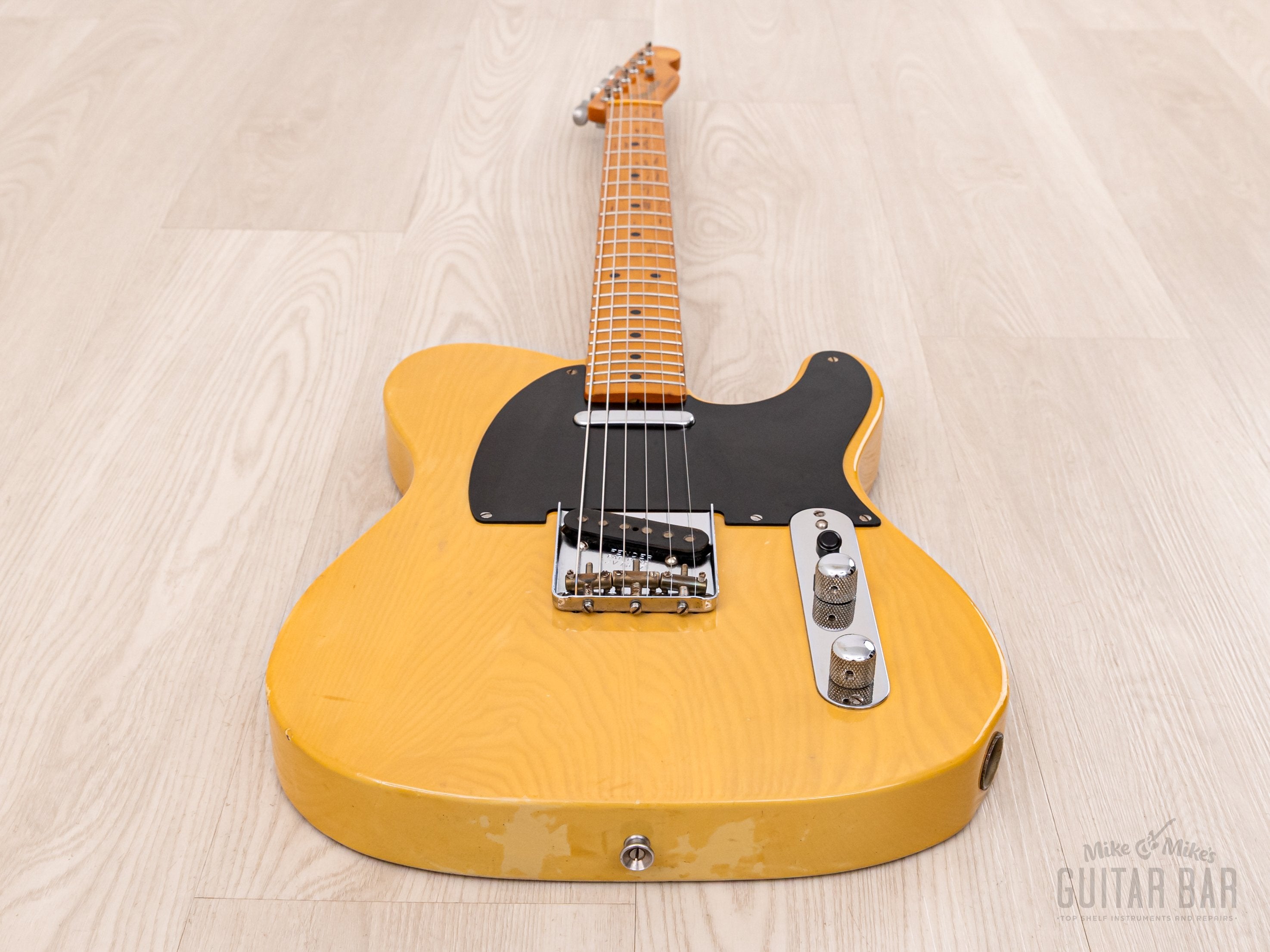 1987 Fender Telecaster '52 Vintage Reissue TL52-95 Butterscotch Lacquer w/ USA Pickups & Tweed Case, Japan MIJ Fujigen