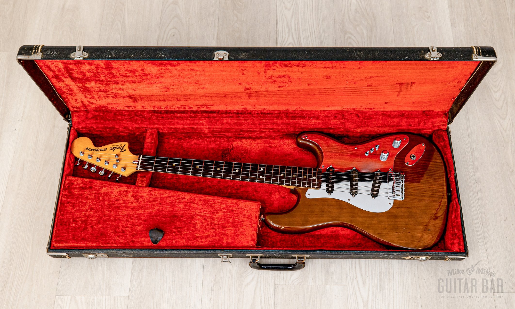 1980 Fender Stratocaster Hardtail Vintage Guitar Mocha, Schecter Dream Machine Mods w/ F500T Pickups, Case