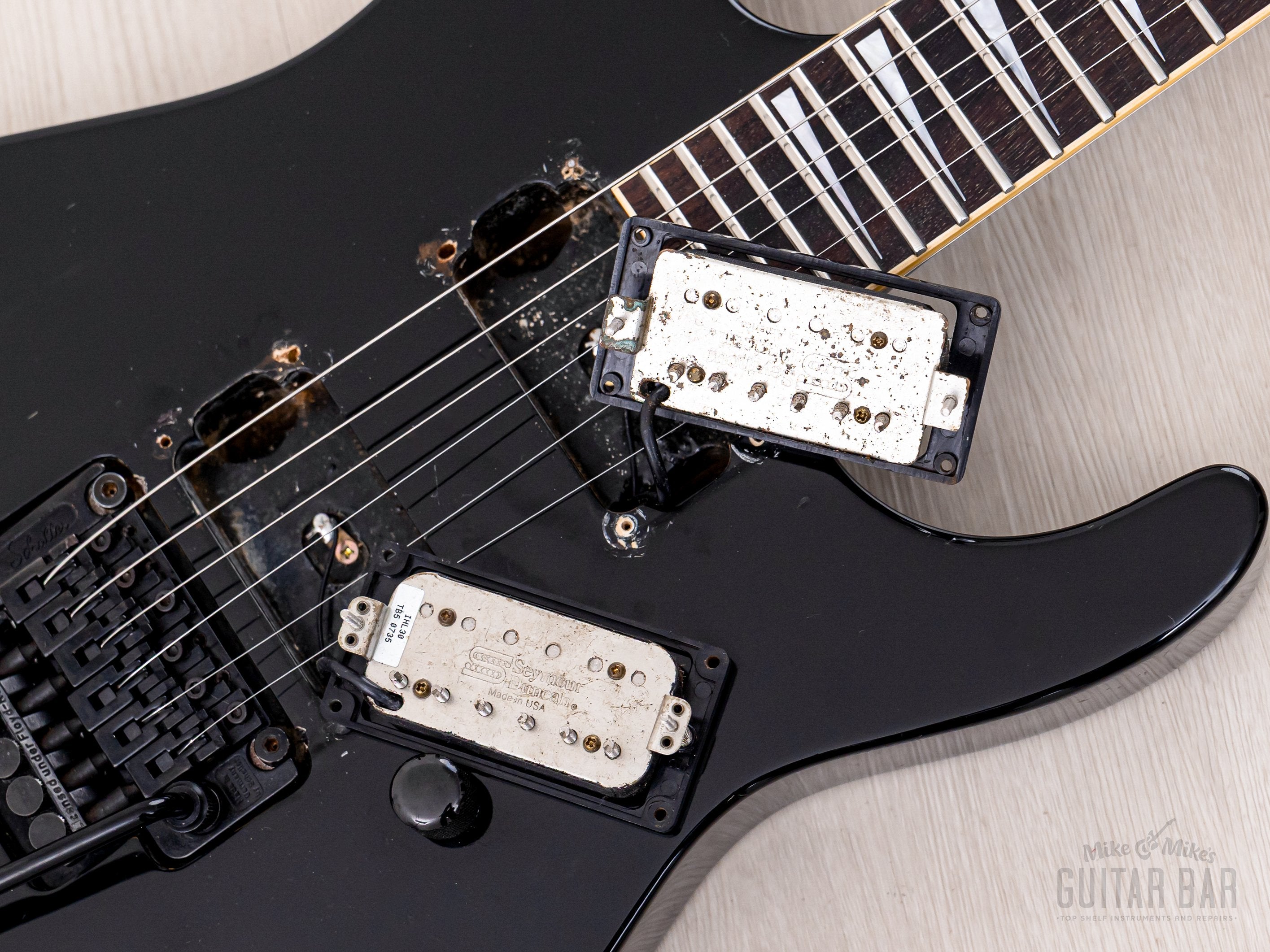 2002 Jackson Stars Soloist SL-J2 Neck Through Guitar Black w/ Seymour
