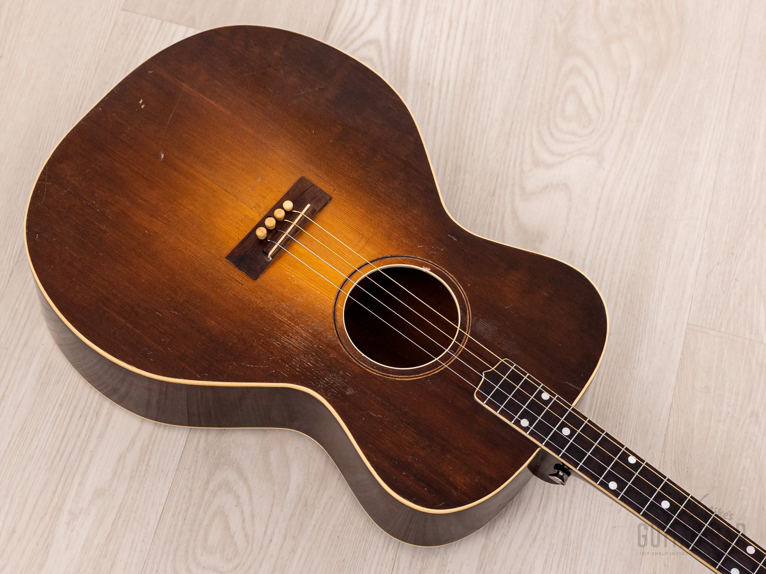 1928 Gibson TG-1 Vintage Tenor Acoustic Guitar Sunburst w/ Case