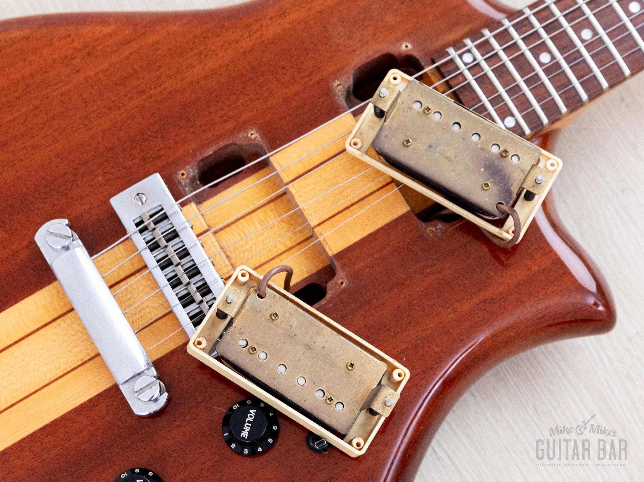 1979 Kawai F-1 Jr Vintage Neck Through Electric Guitar, Stainless Stee