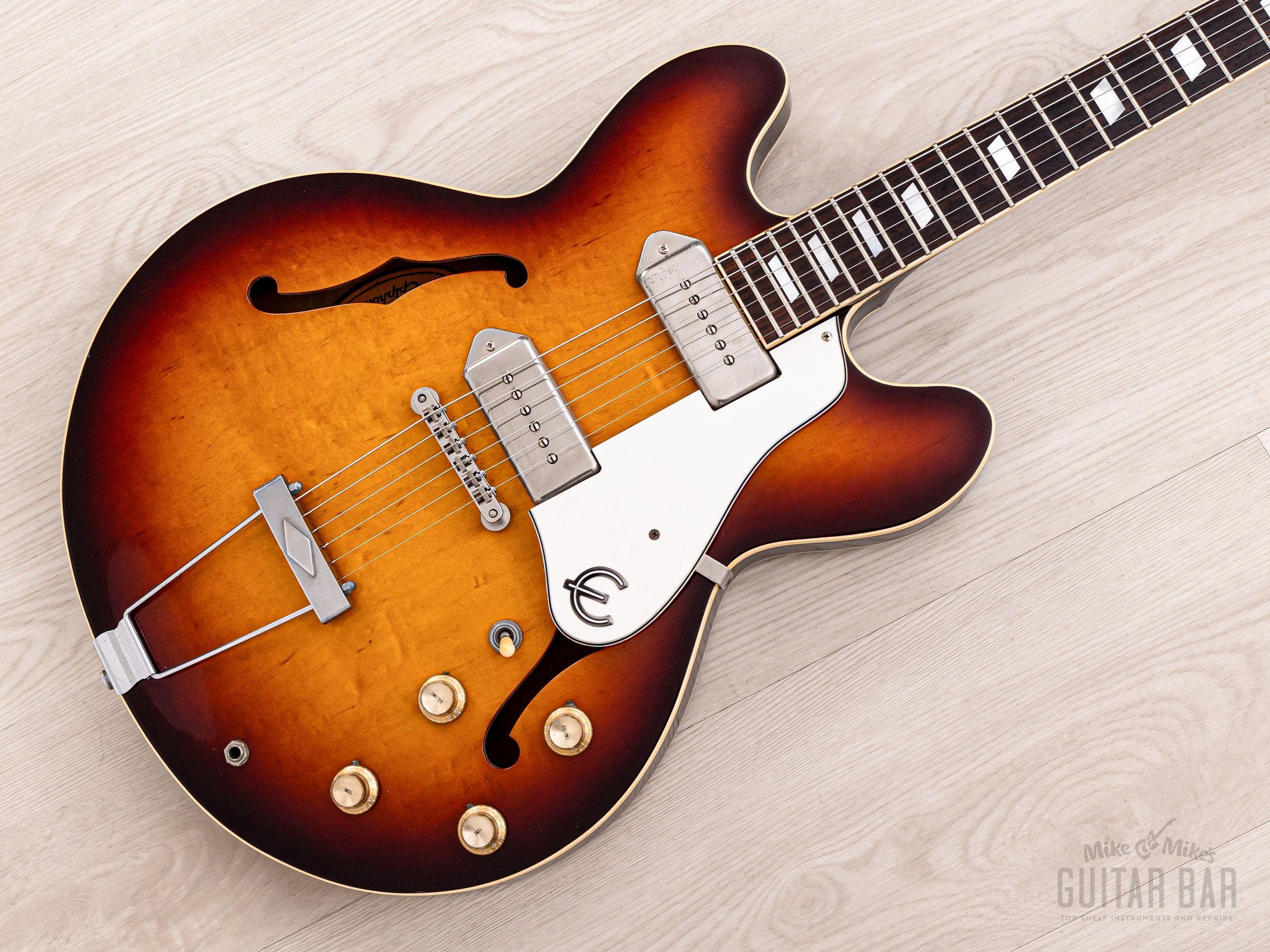 1991 Epiphone Casino Sunburst Near-Mint, Pre-Elitist w/ Case, Japan Te