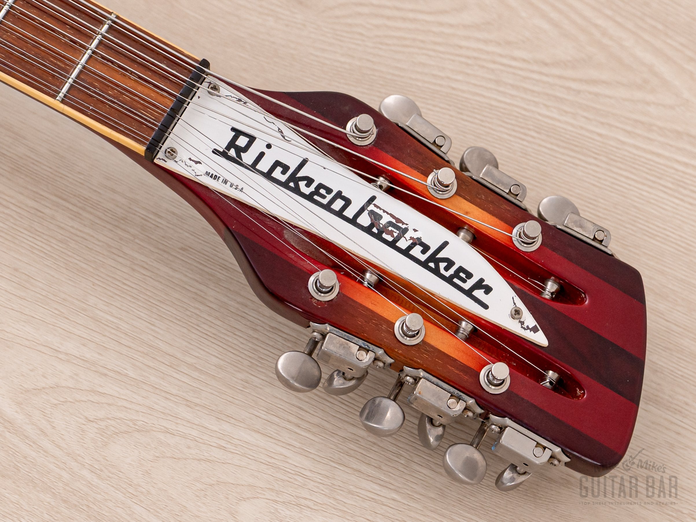 1990 Rickenbacker 360/12V64 12-String Vintage Reissue Fireglo w/ Toasters, Case & Hangtags